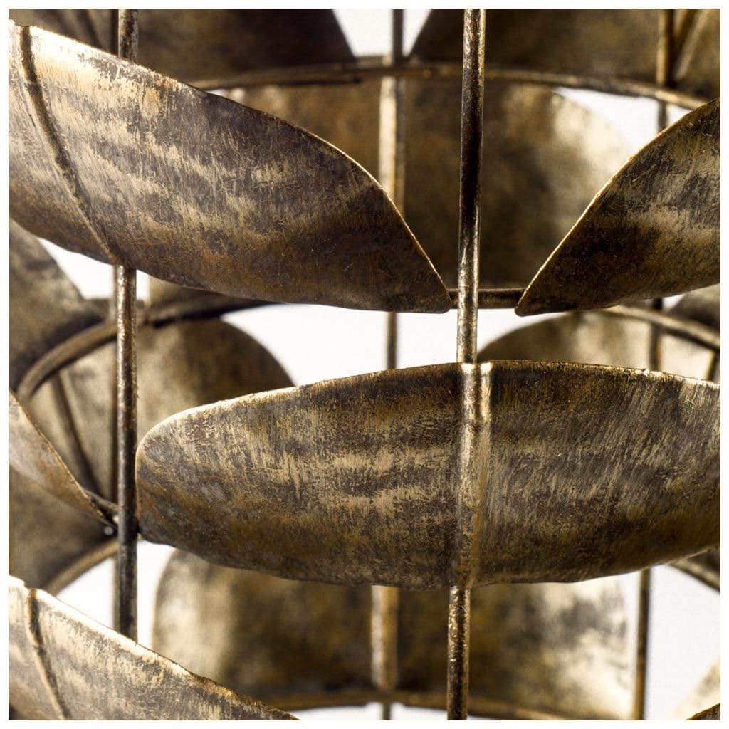 Henley I Small Bronze Metal Decorative Table Candle Holder — product photograph