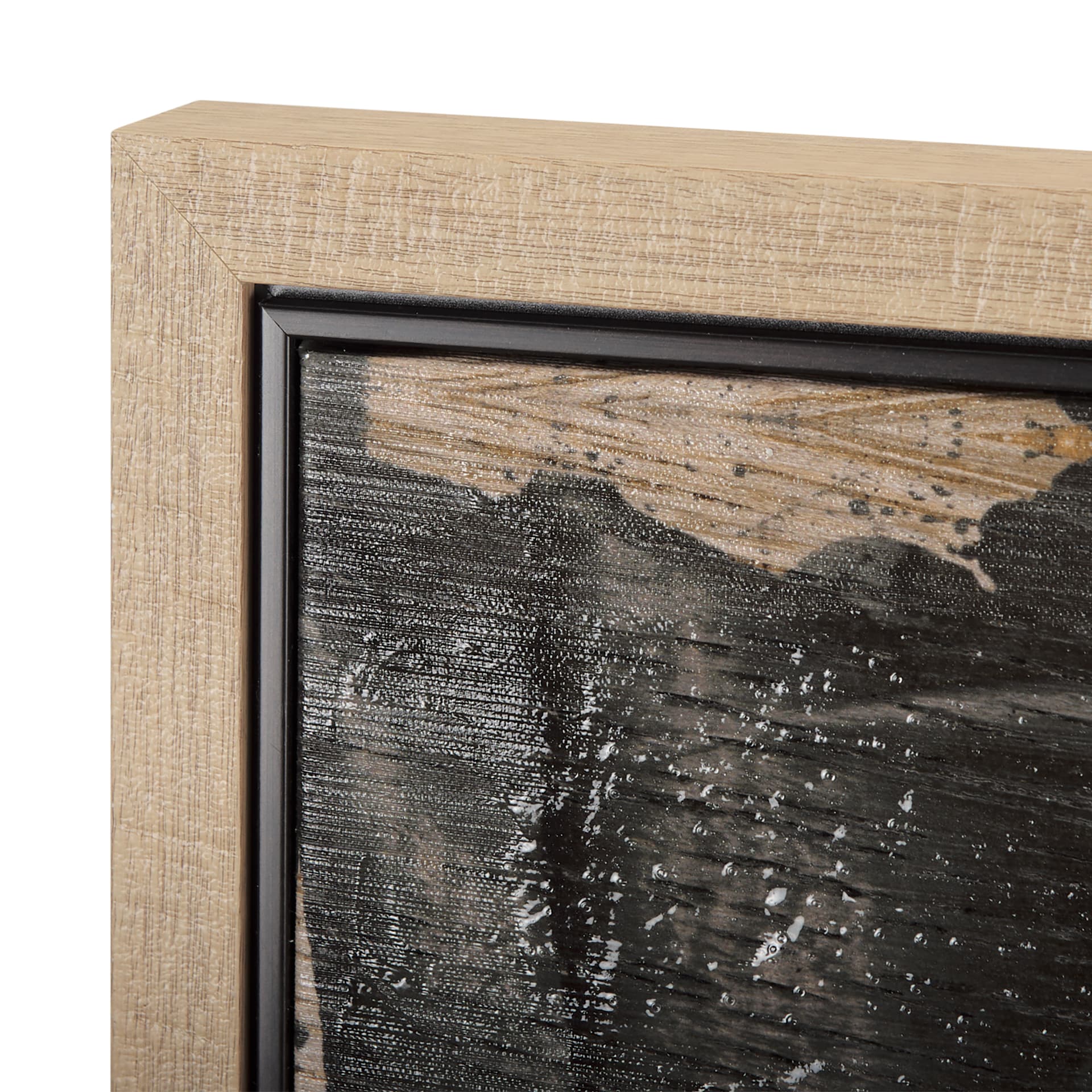 Clouds upon Fields II by Mercana Studio a Hand Embellished Textured Framed Canvas — product photograph