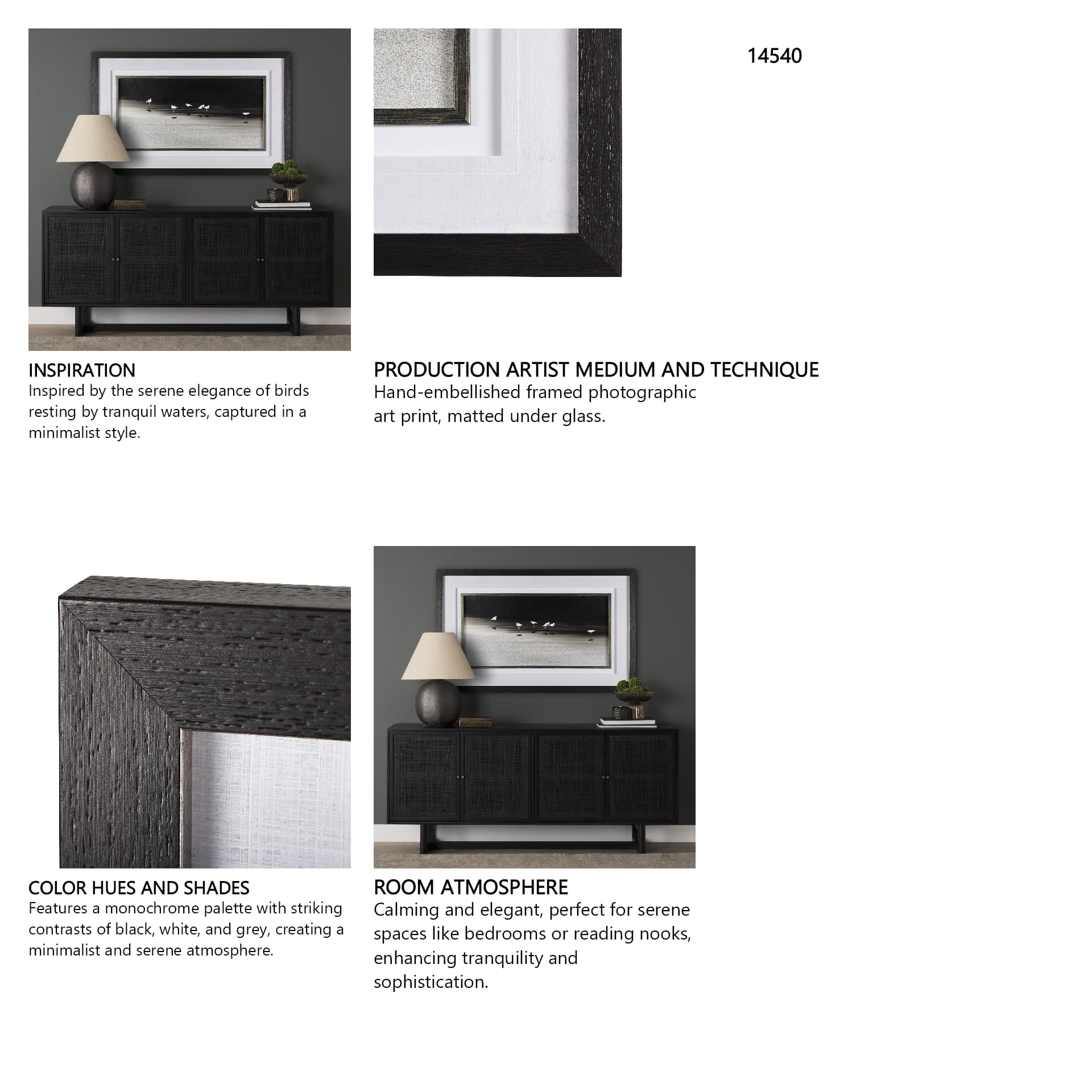 Social by Mercana Studio a Hand Embellished Textured Framed Photo Art Print Matted under Glass — in a styled room