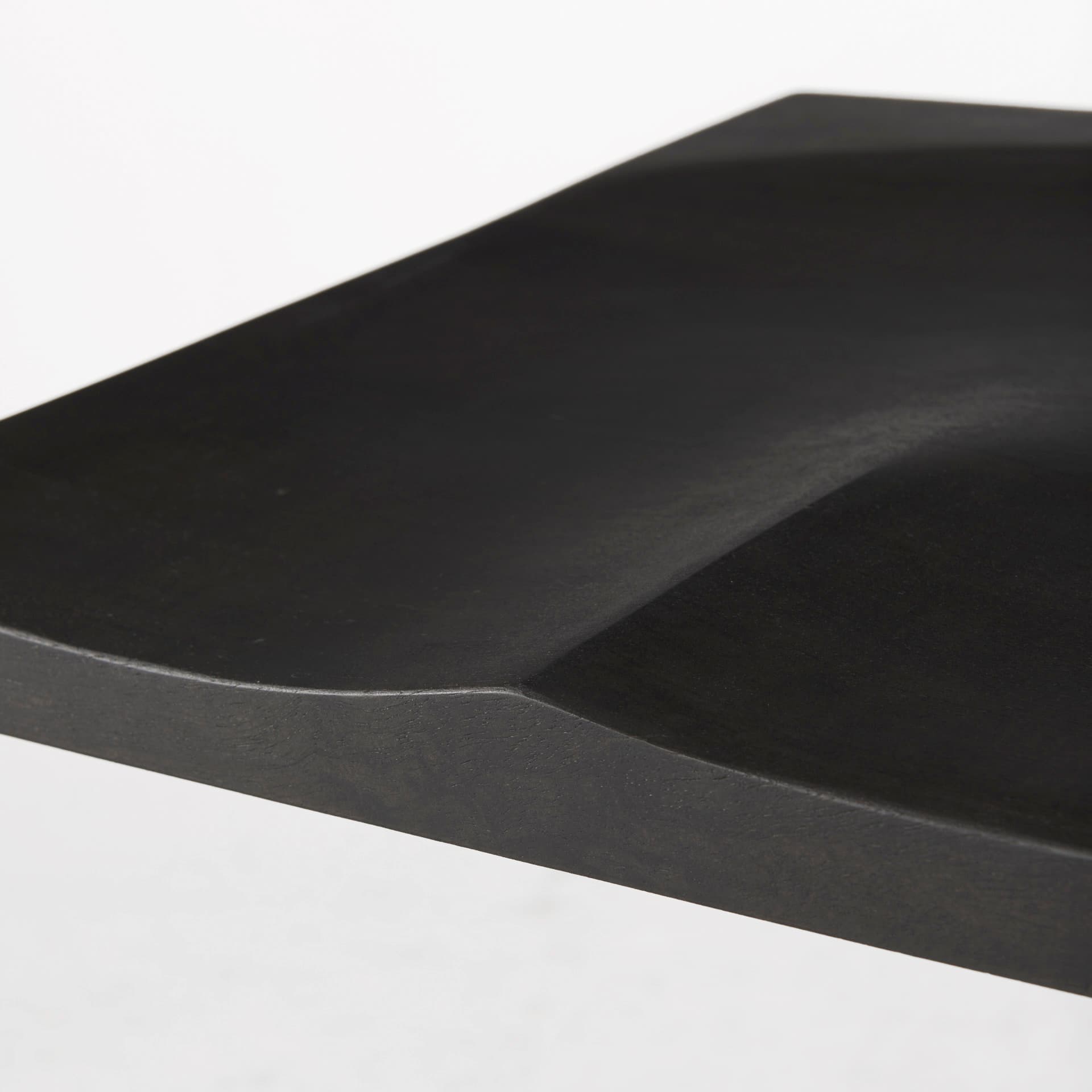 Kiran Backless 30in Seat Bar Stool | Black Wood w/ Black Metal — product photograph