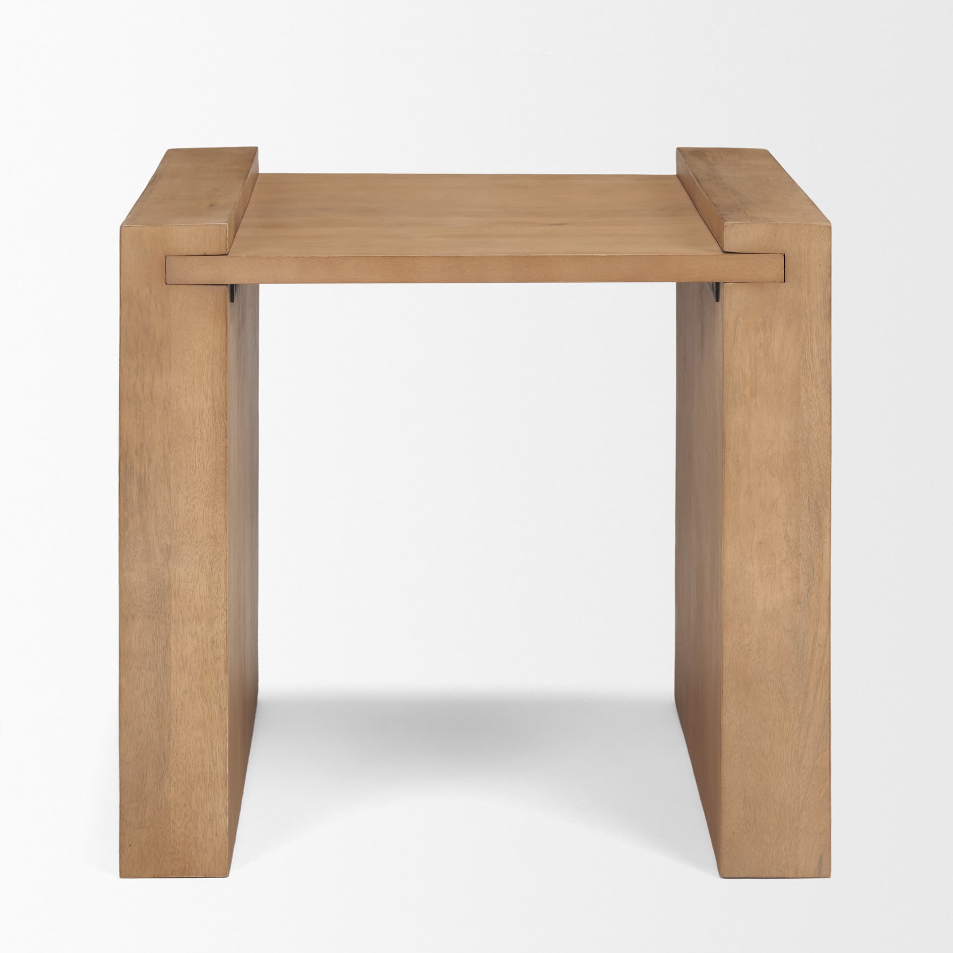 Wesson Light Brown Wood Accent Table — product photograph