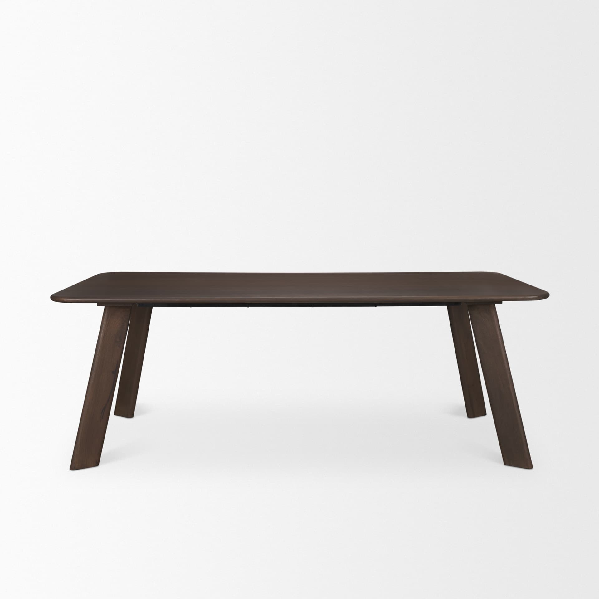 Welborn 84"L x 42"W Rectangular Dining Table | Modern | Dark Brown Wood | Seats 8 — product photograph