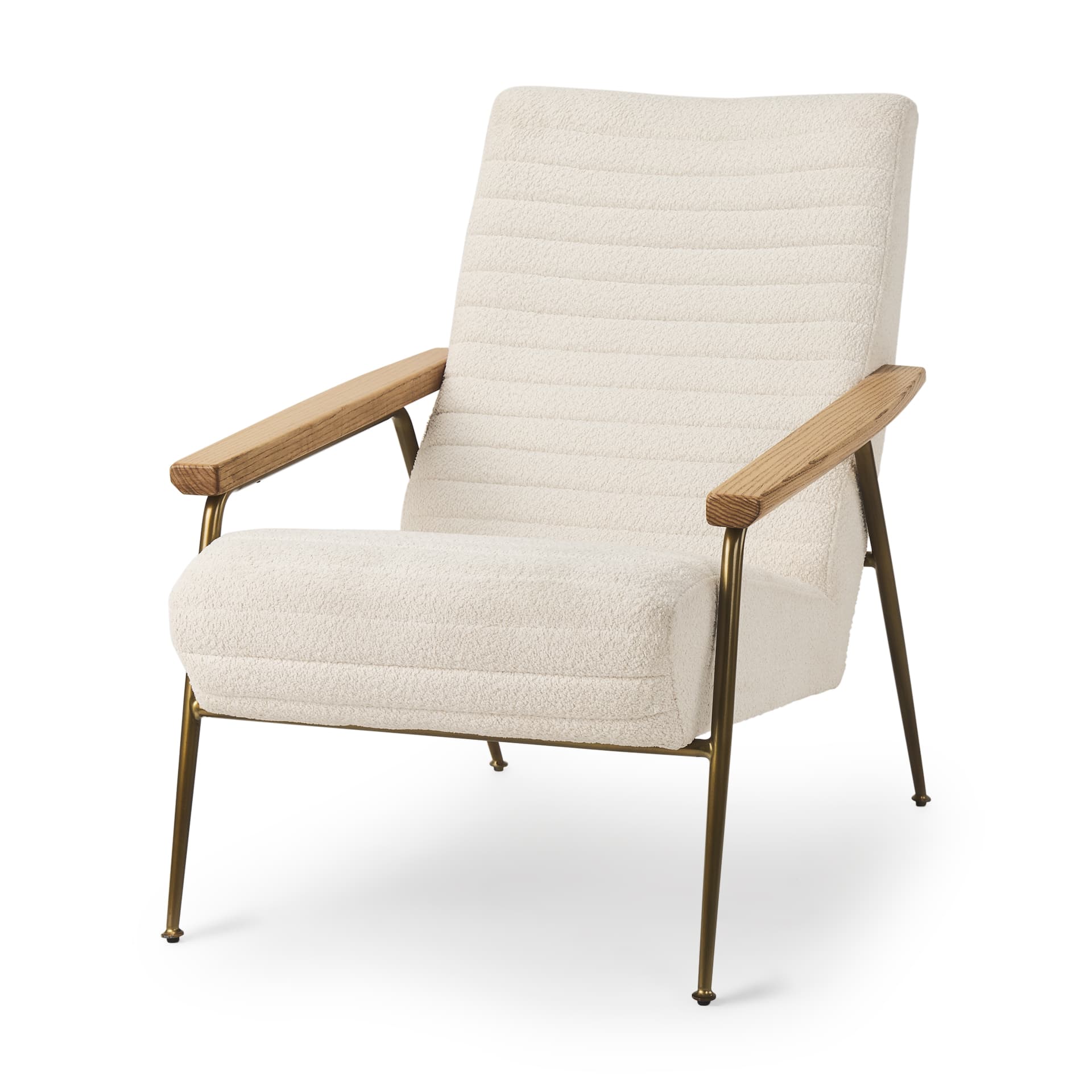Grosjean Cream Boucle Accent Chair — product photograph