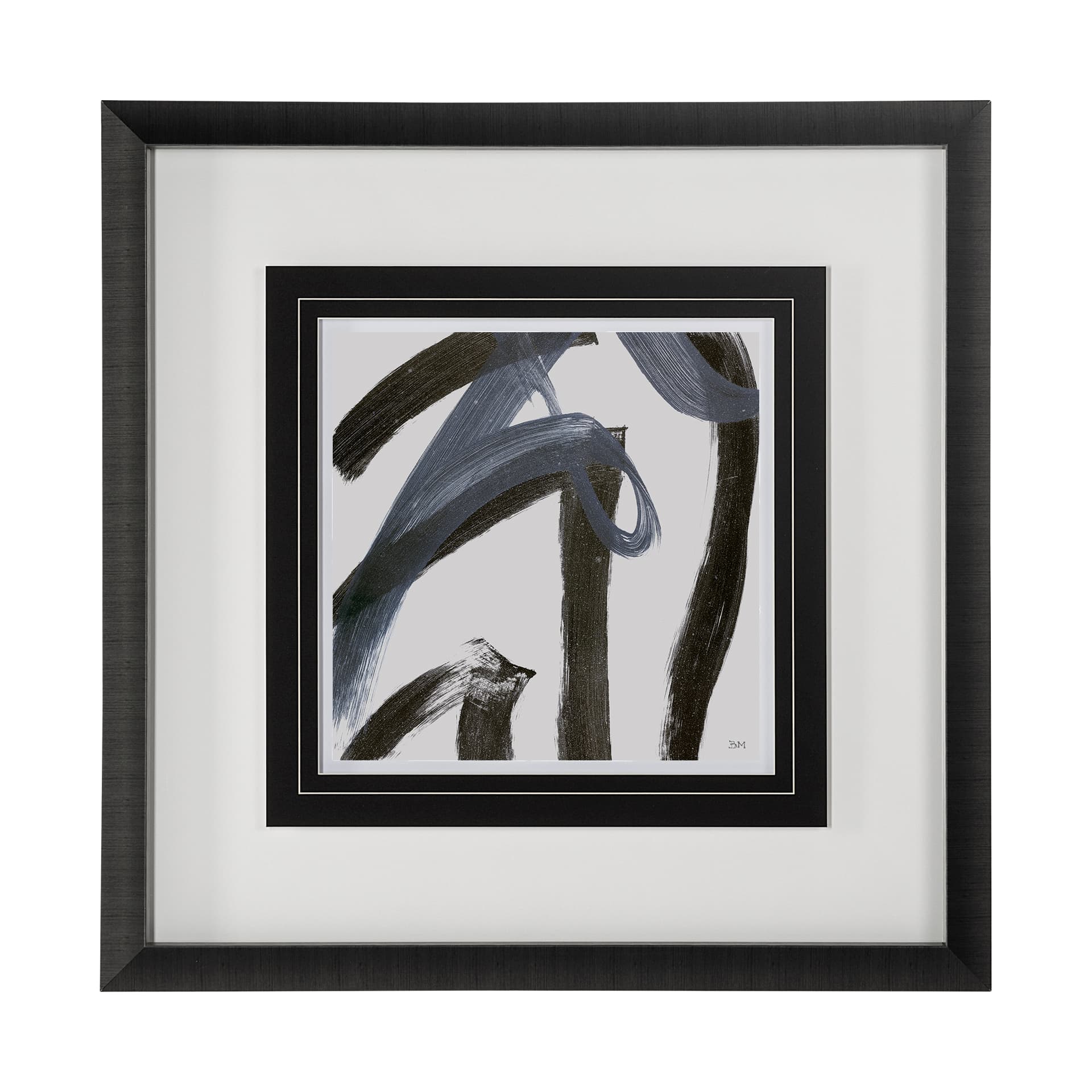 Low Storm II by Mercana Studio a Hand Embellished Textured Framed Art Print Matted under Glass — product photograph