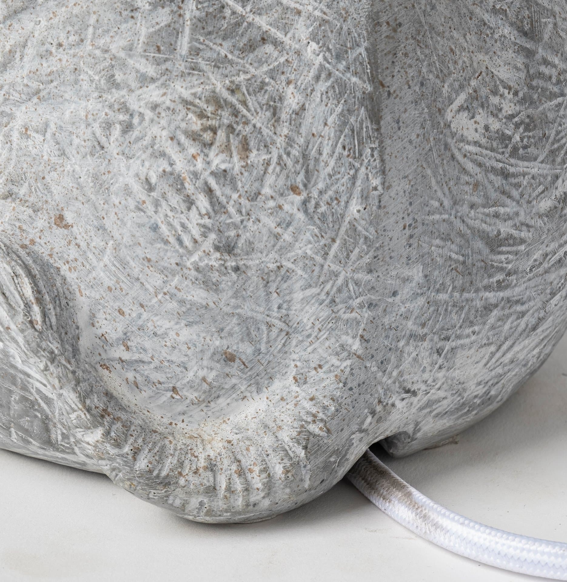 Tantor (15.9"H) Gray Resin Elephant Calf Table Lamp — product photograph