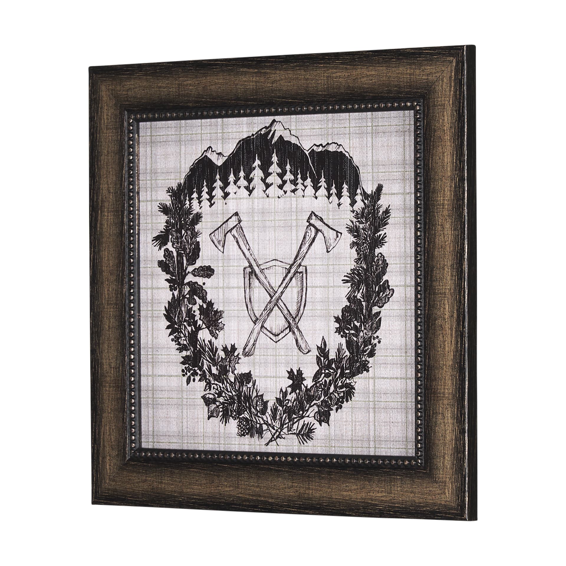 Adventure Map by Chad Mackay a Hand Embelished Textured Framed Art Print — product photograph