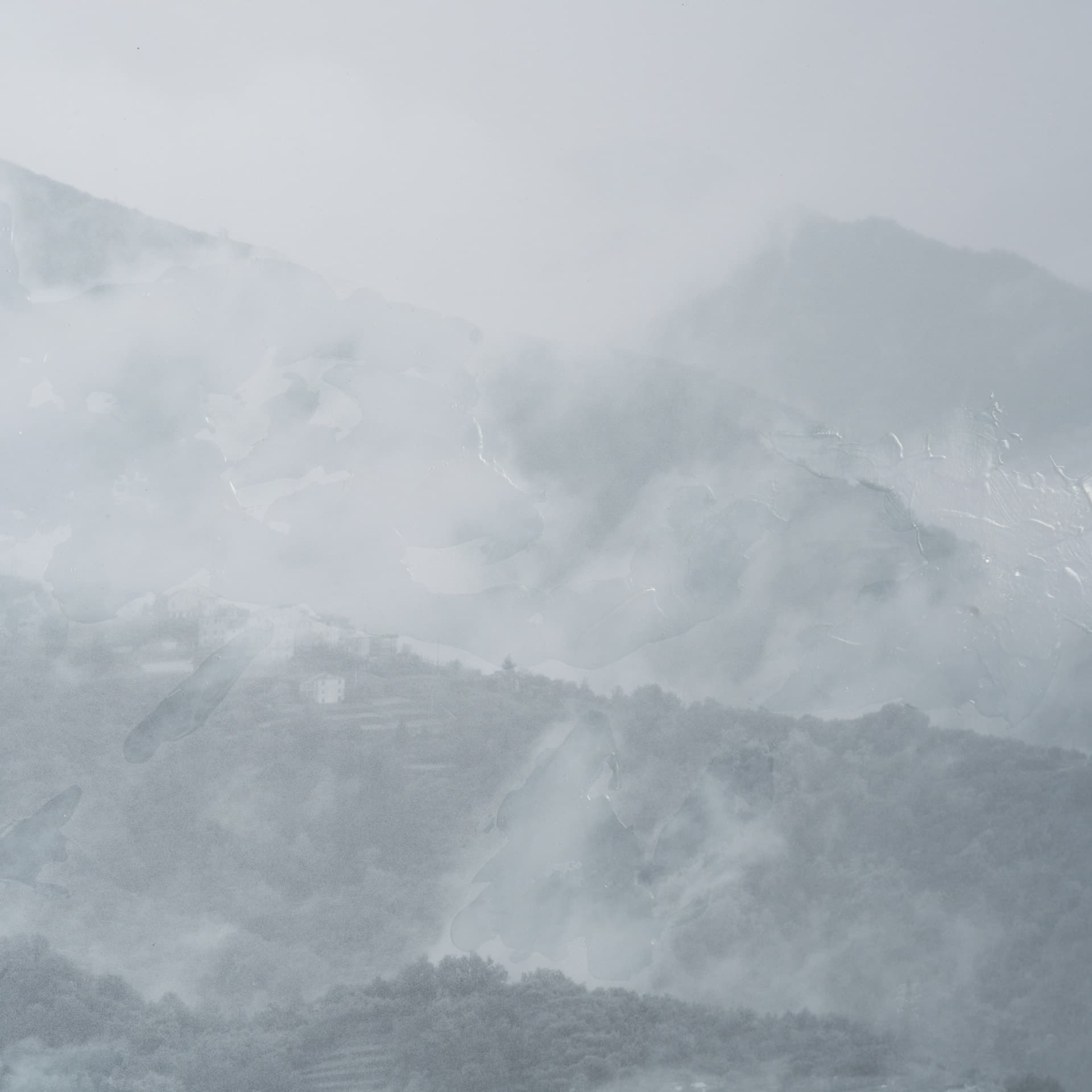 Morning Mist I by Deborah Revell a Hand Embellished Framed Print under Glass — product photograph