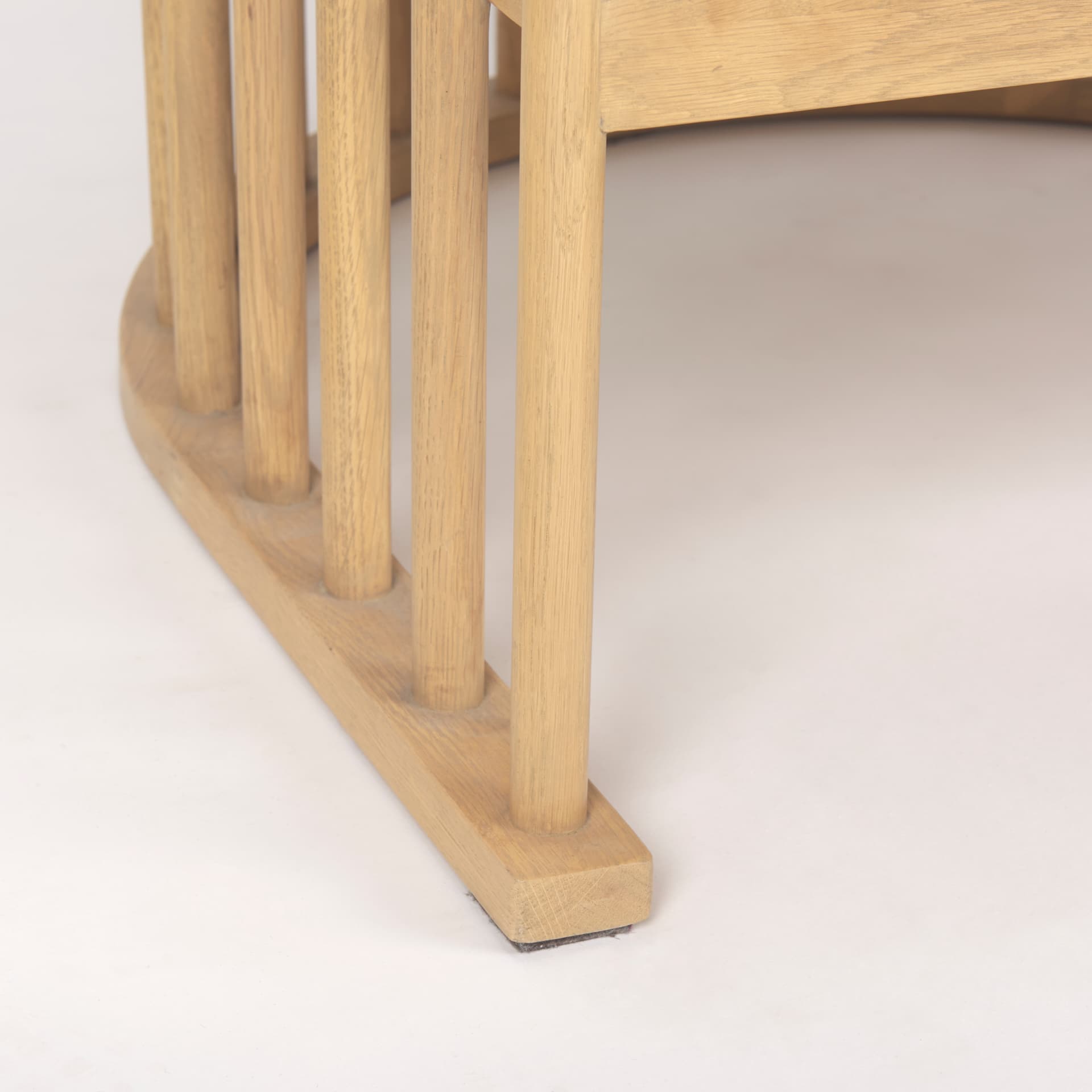 Kopari Beige Fabric W/Light Brown Wood Accent Chair — product photograph
