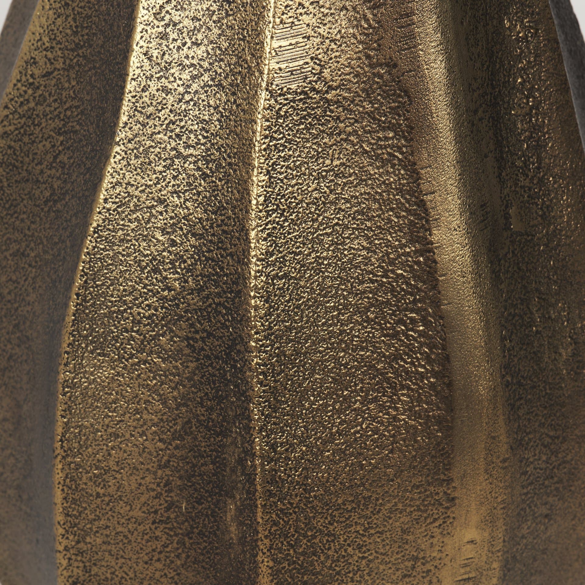 Anya Antiqued Brass Scalloped Petal Cast Metal Jug — product photograph