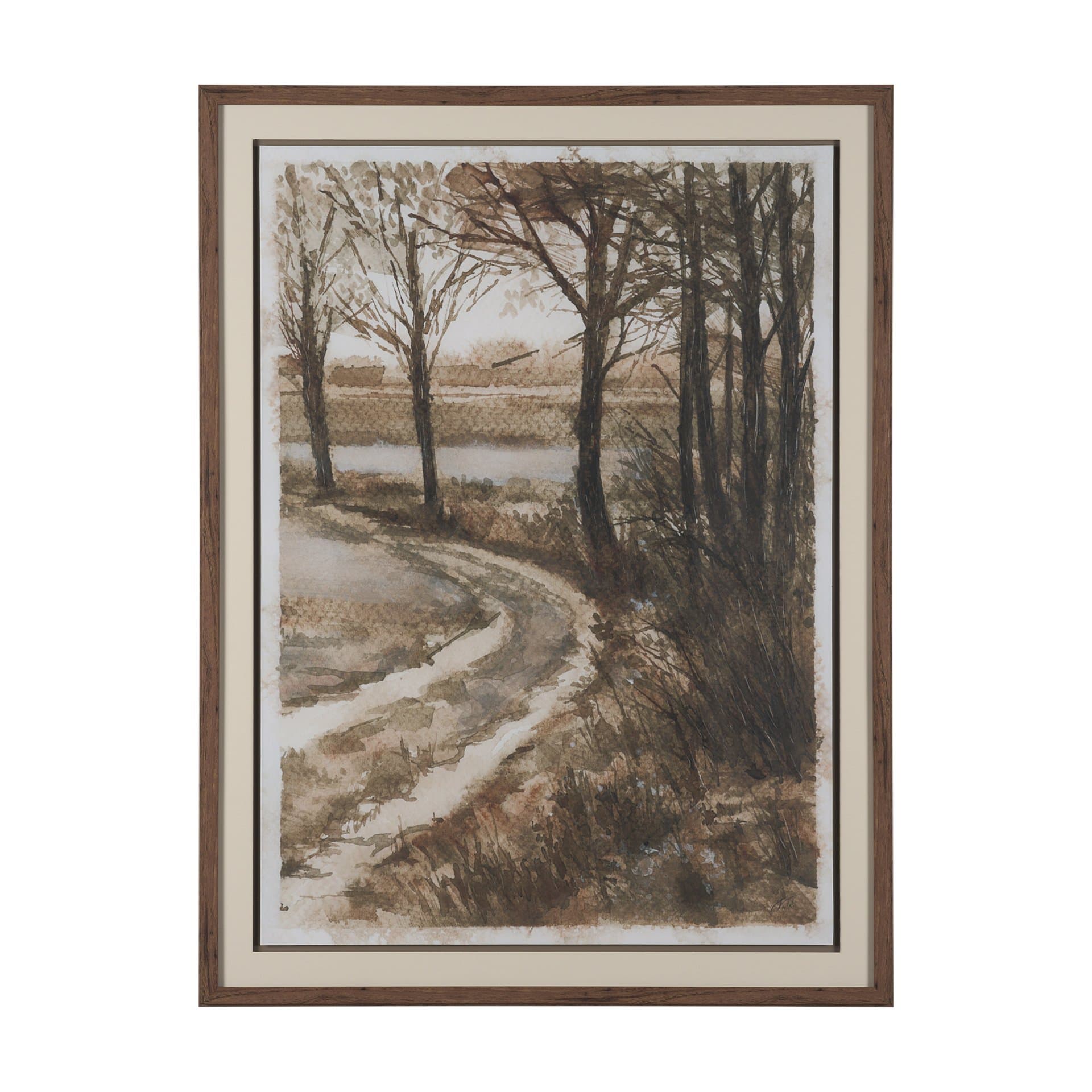 Meadow Memories II by Mercana Studio Hand Embelished Framed Artwork Matted under Glass — product photograph