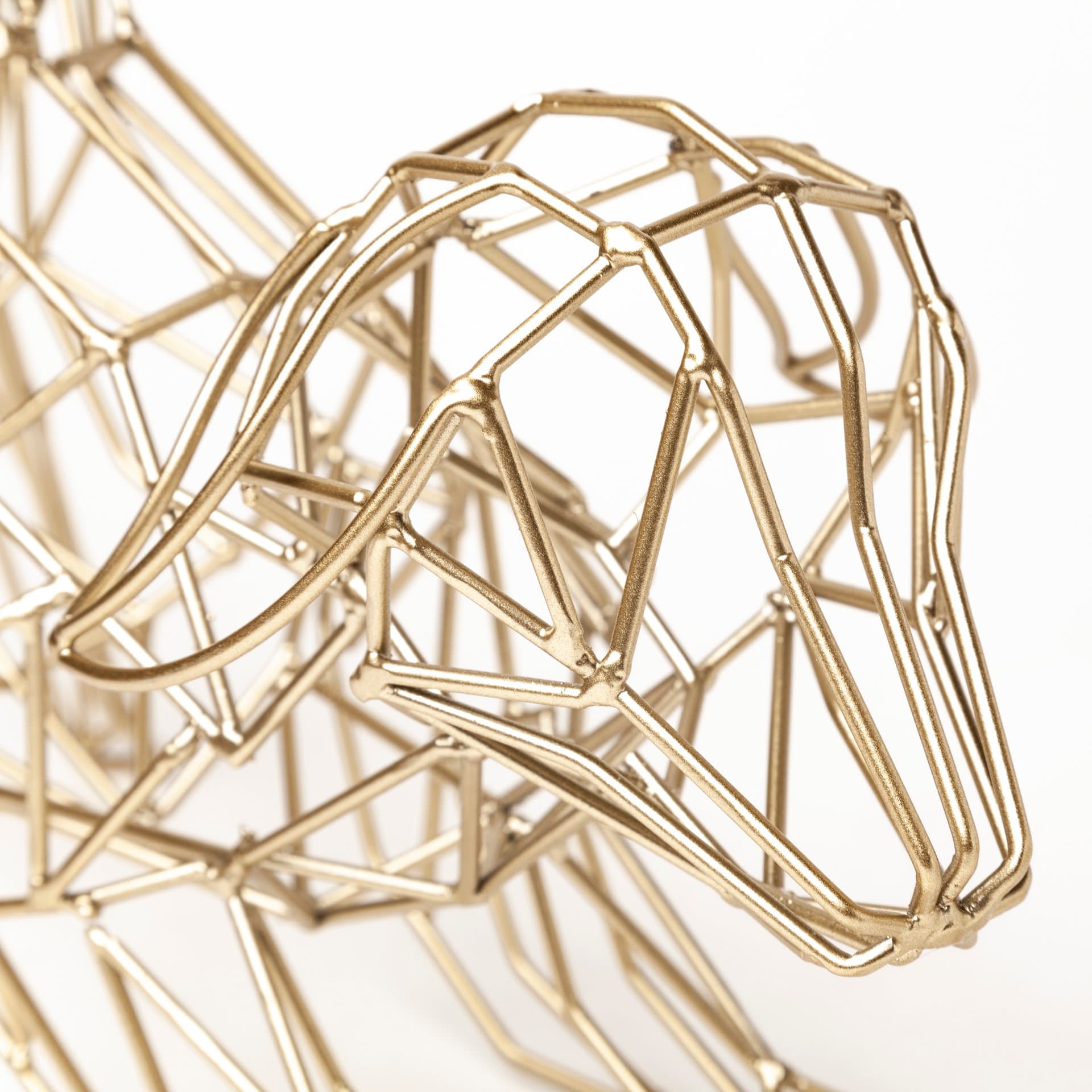 Frankie II 13L x 6W Gold Wire Framed Dog Shaped Decor — product photograph