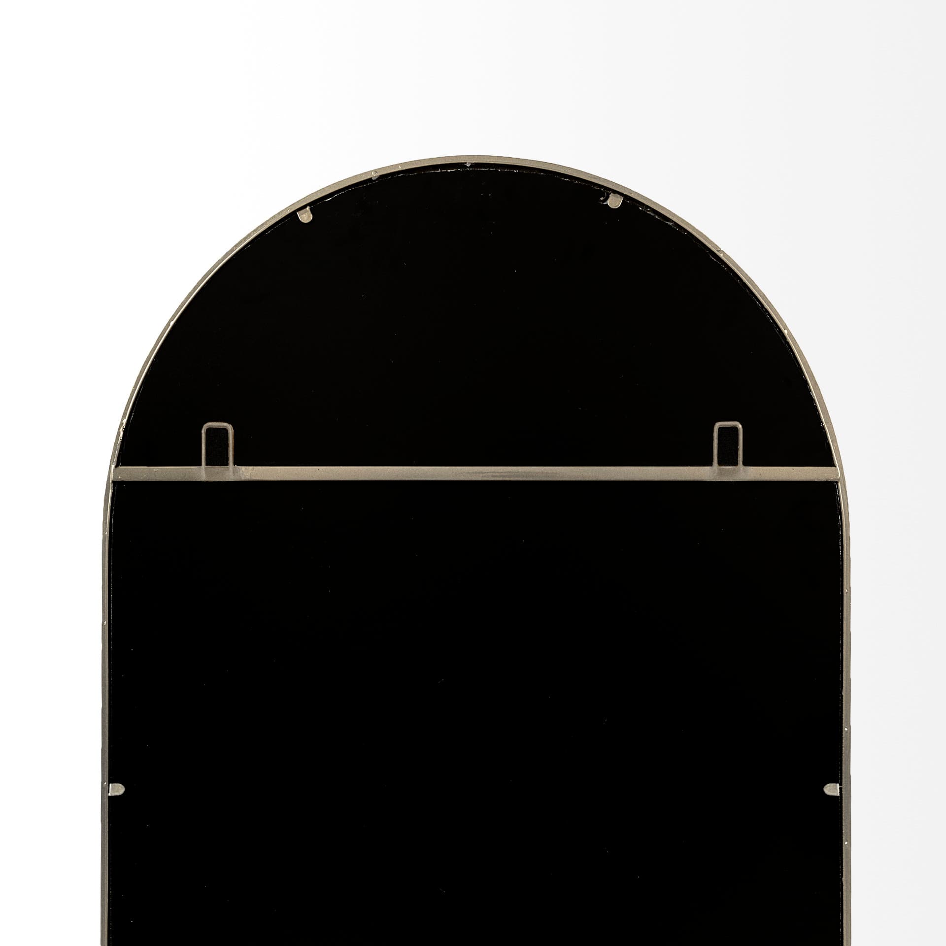Giovanna 23.6L x 1.2W x 48.8H Gold Metal Frame Rounded Arch Vanity Mirror — product photograph