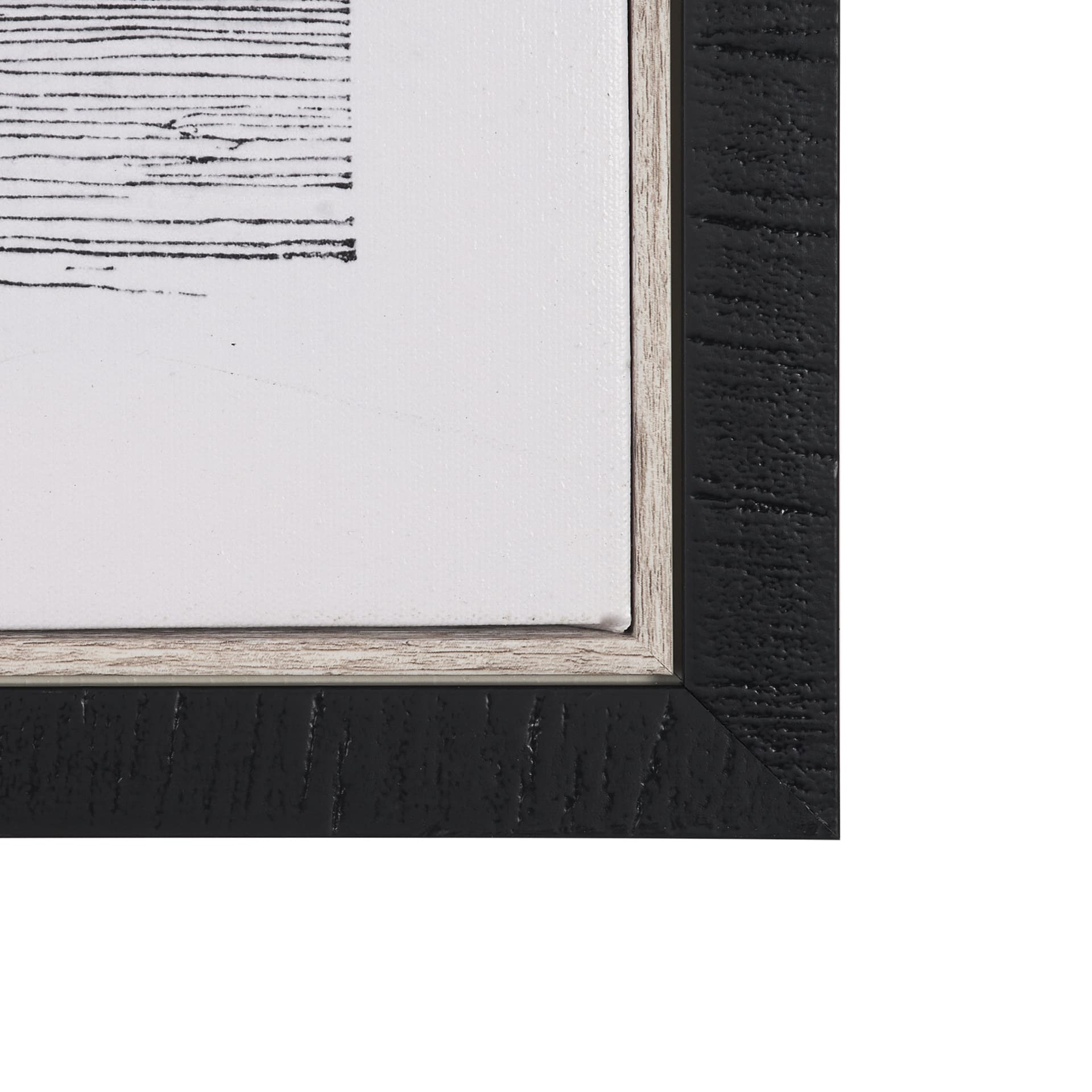 Vintage Palm Tree Drawing V by Les Palmiers Histoire a Hand Embellished Textured Framed Canvas — product photograph