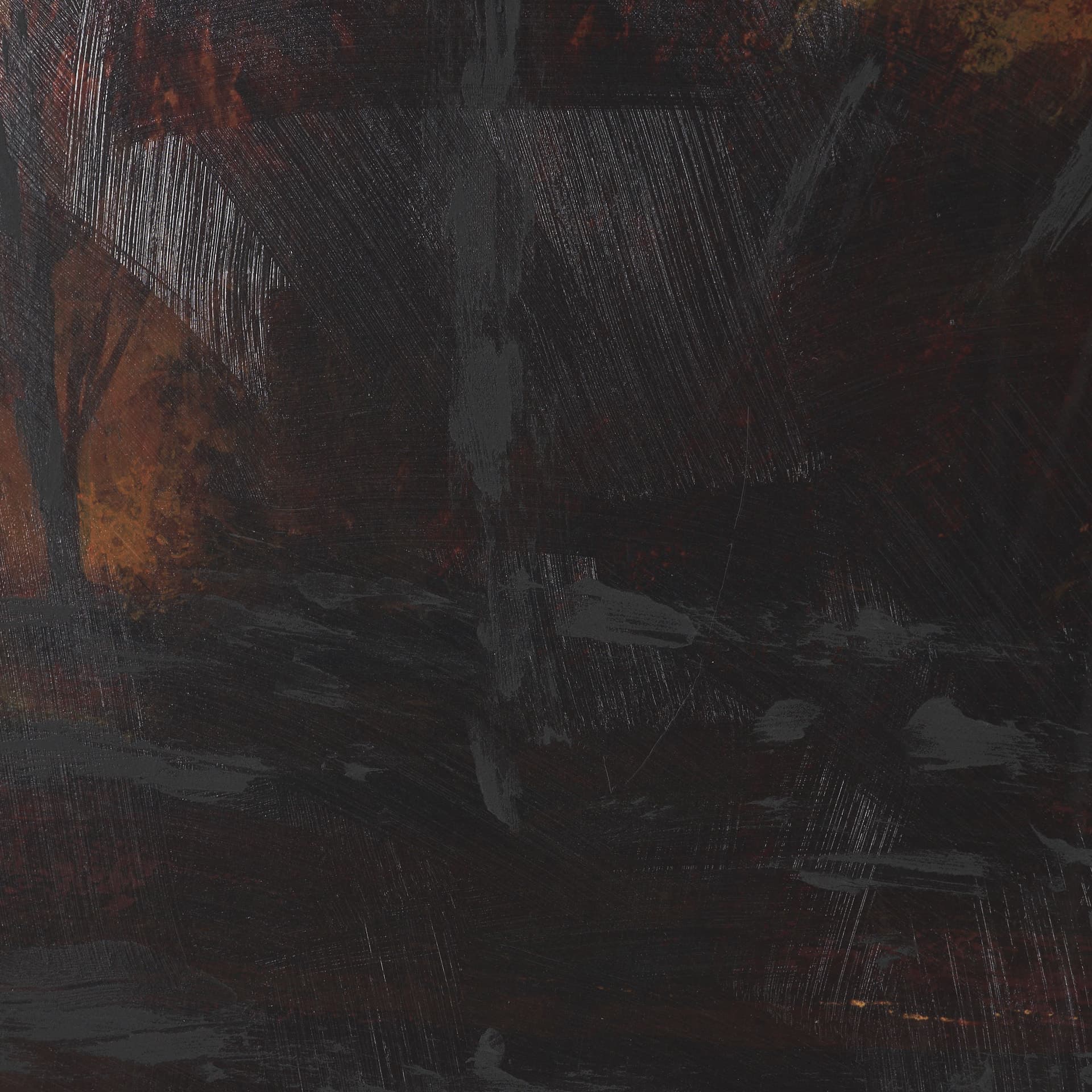Golden Quiet I by Mercana Studio Hand-Embellished Textured Framed Artwork Matted under Glass — product photograph