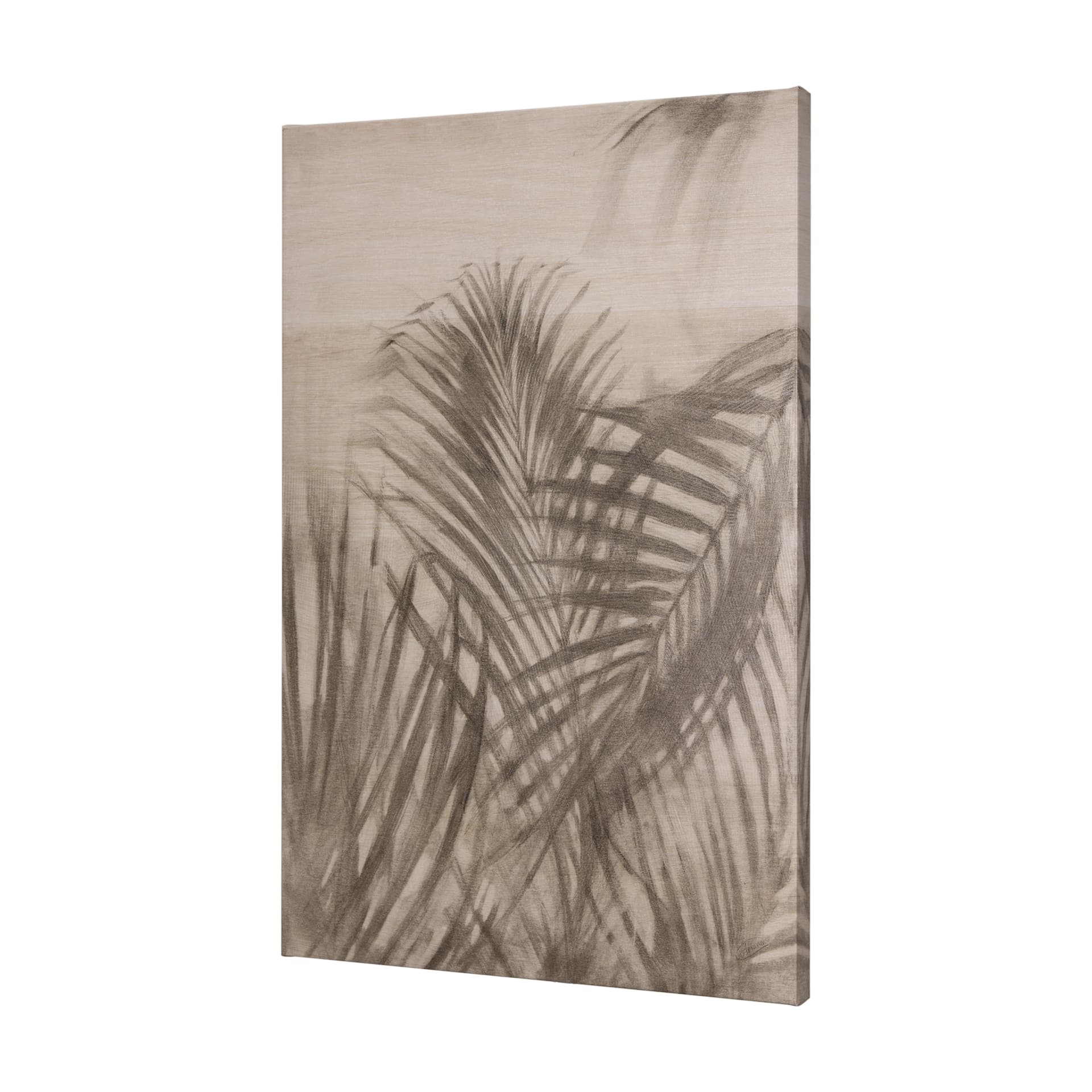 Shadows on wood II by Mercana Studio a Hand Embellished Textured Canvas — product photograph