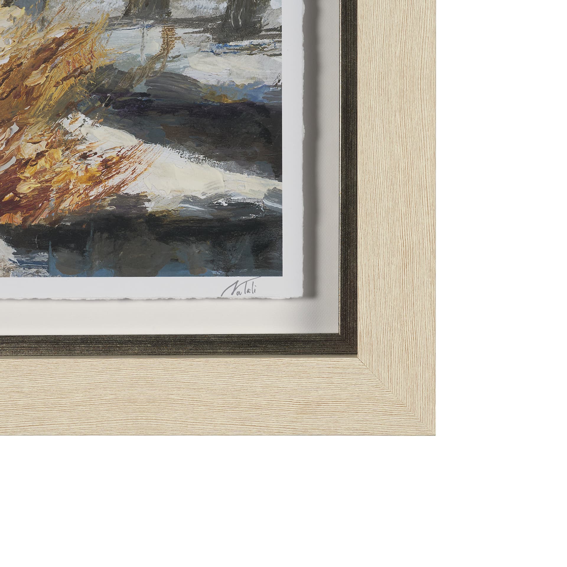 Winter Day II by Mercana Studio Hand Embelished Framed Artwork Matted under Glass — product photograph