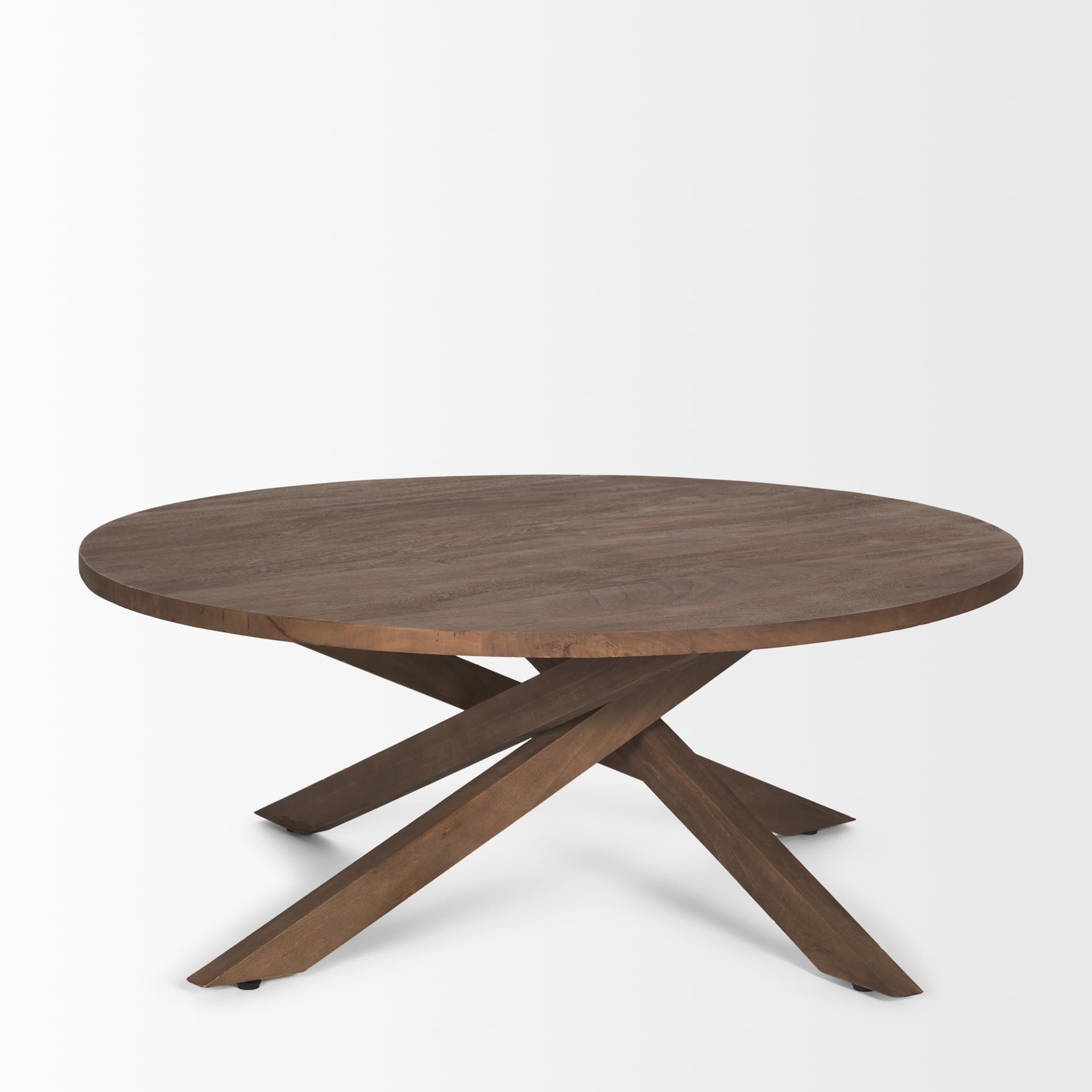 Solana Medium Brown Wood Coffee Table — product photograph