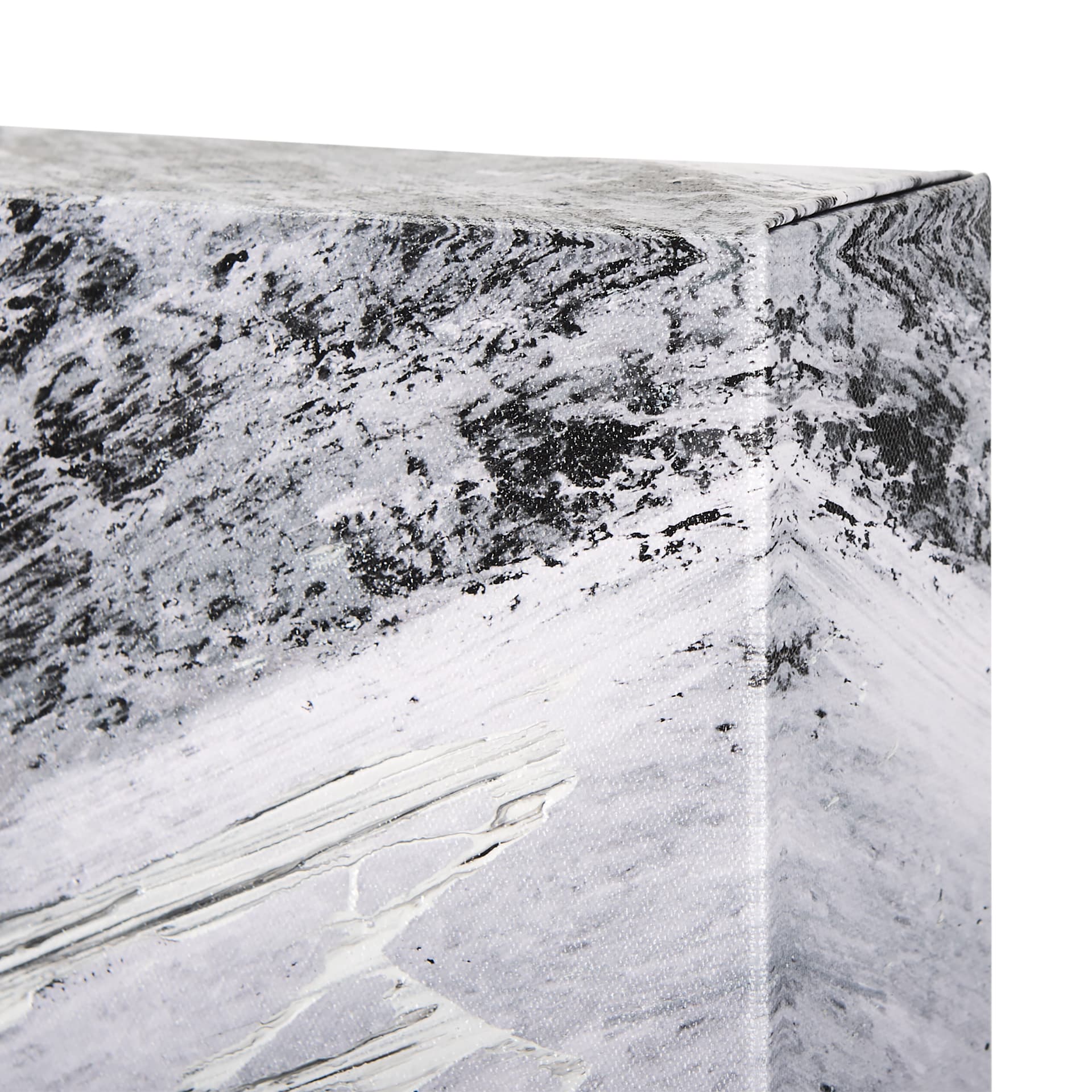 Black Composition I by Mercana Studio a Hand Embellished Textured Canvas — product photograph