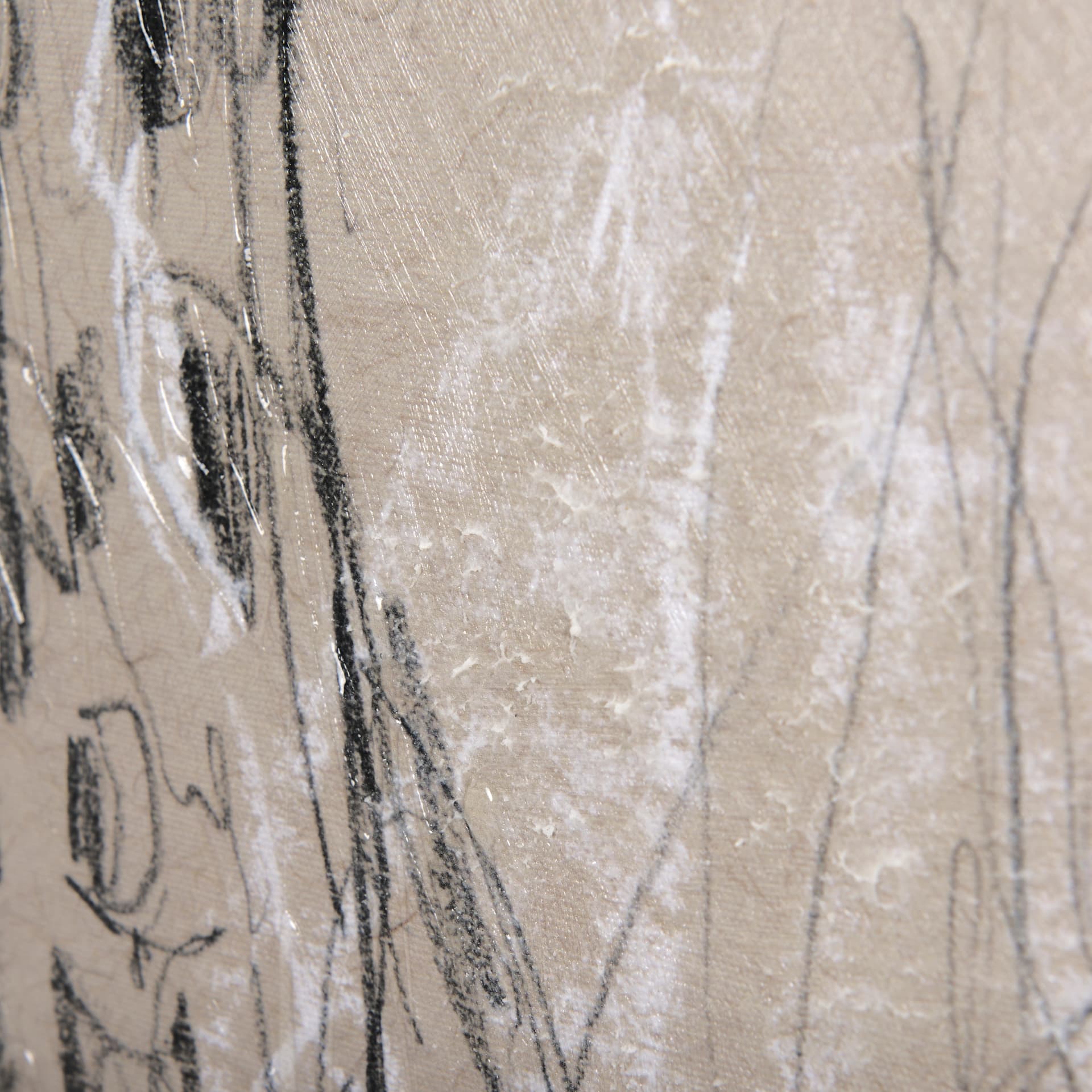 Sketch of animal IV (Giraffe) by Mercana Studio a Hand Embellished Textured Canvas — product photograph