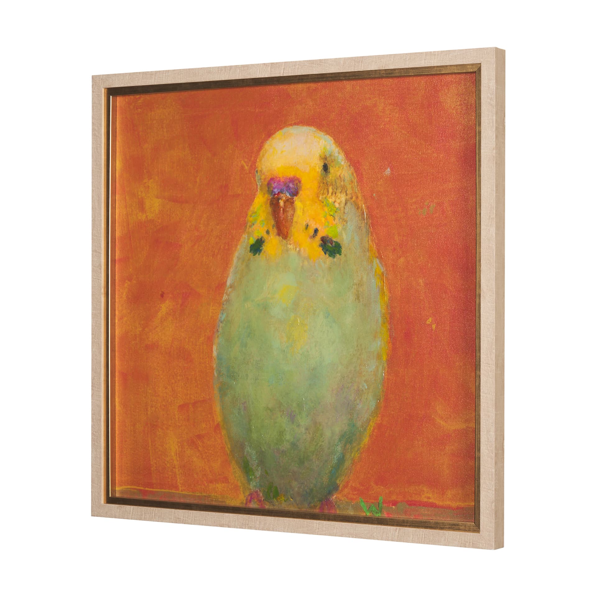 Bright Birds II by Roy Woodland a Hand Embellished Textured Framed Art Print — product photograph