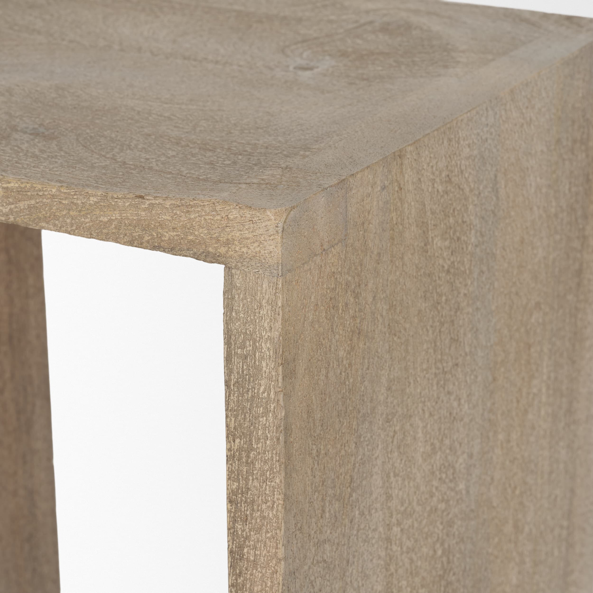 Aida Backless 26in Seat Counter Stool | Light Gray — product photograph