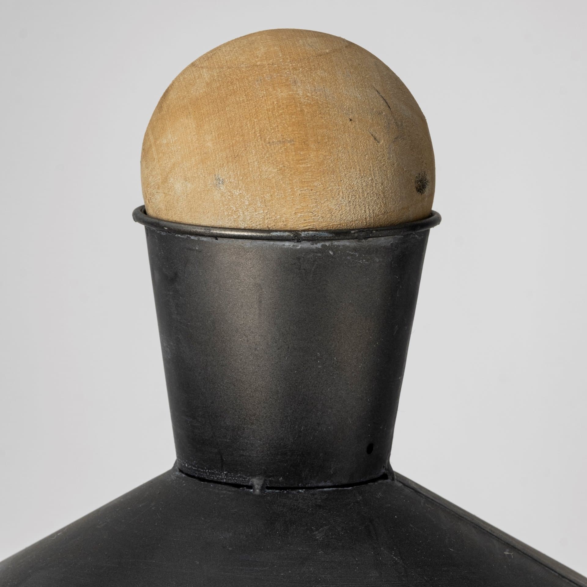 Asher Set of Two Black Metal Urns — product photograph