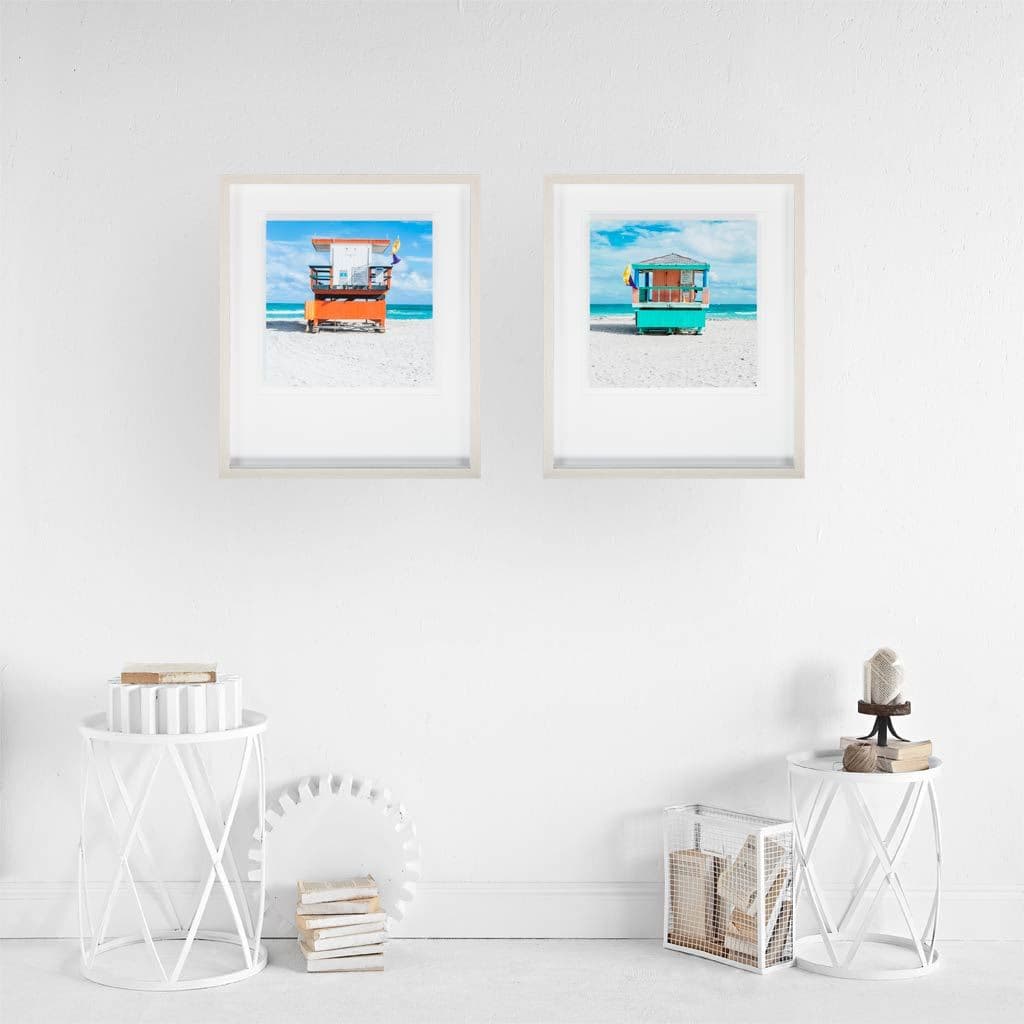 Miami Beach I by Richard Silver a Framed Photo Art Print Matted under Glass — product photograph