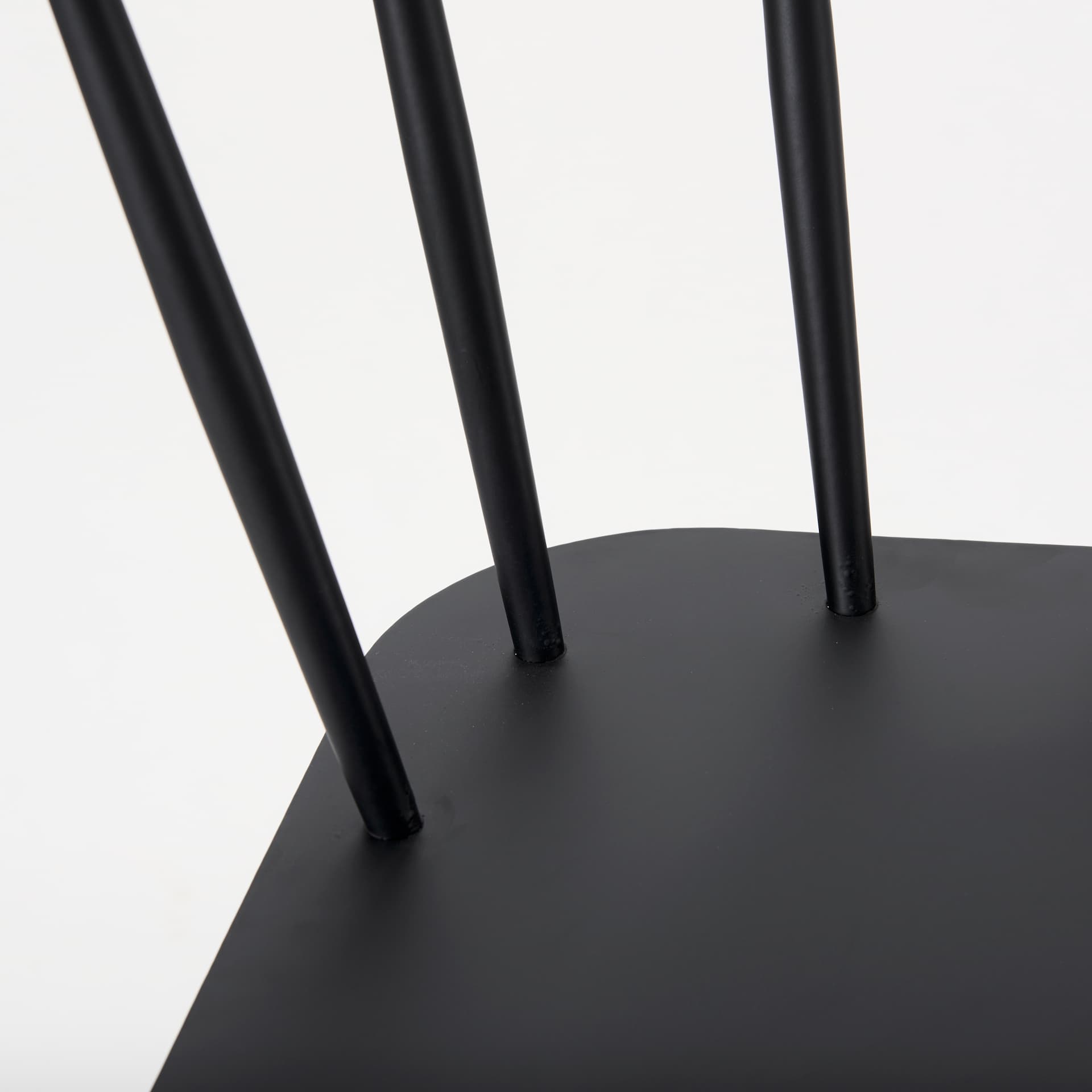 Colin Backless 38.2in Seat Counter Stool | Black Metal — product photograph