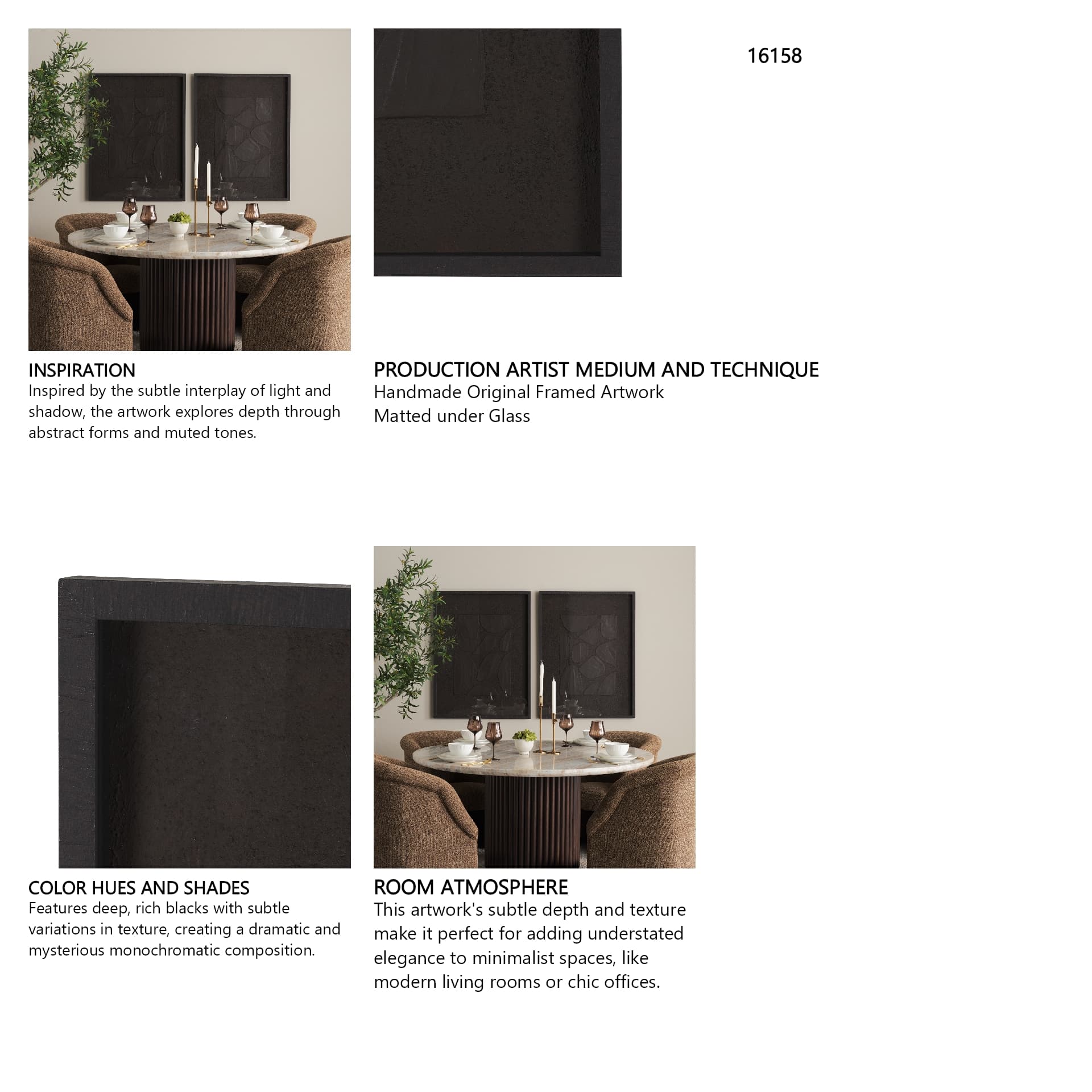 Traverse I by Mercana Studio Handmade Original Framed Artwork Matted under Glass — in a styled room