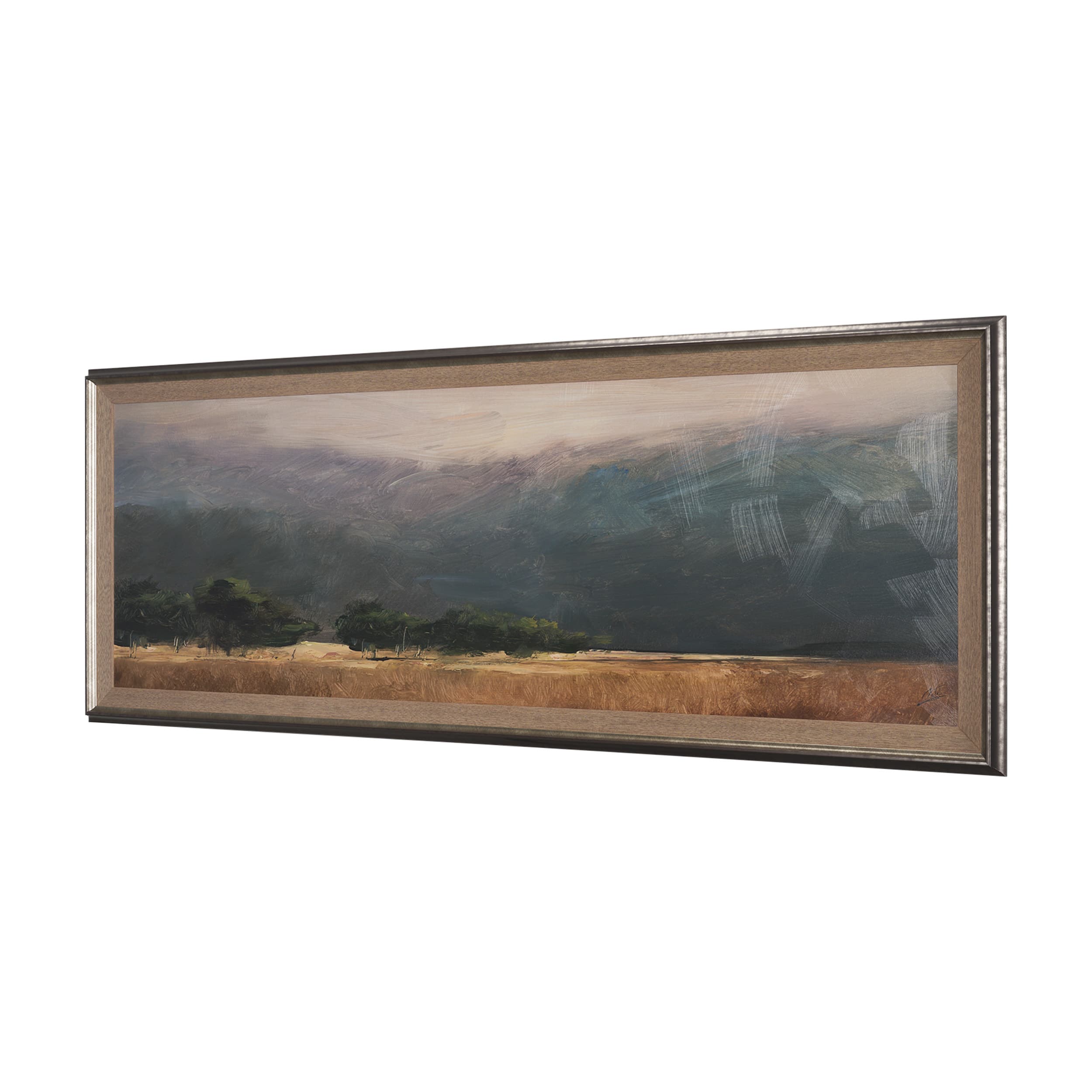 Haze Landscape by Mercana Studio a Hand Embellished Textured Framed Art Print — product photograph