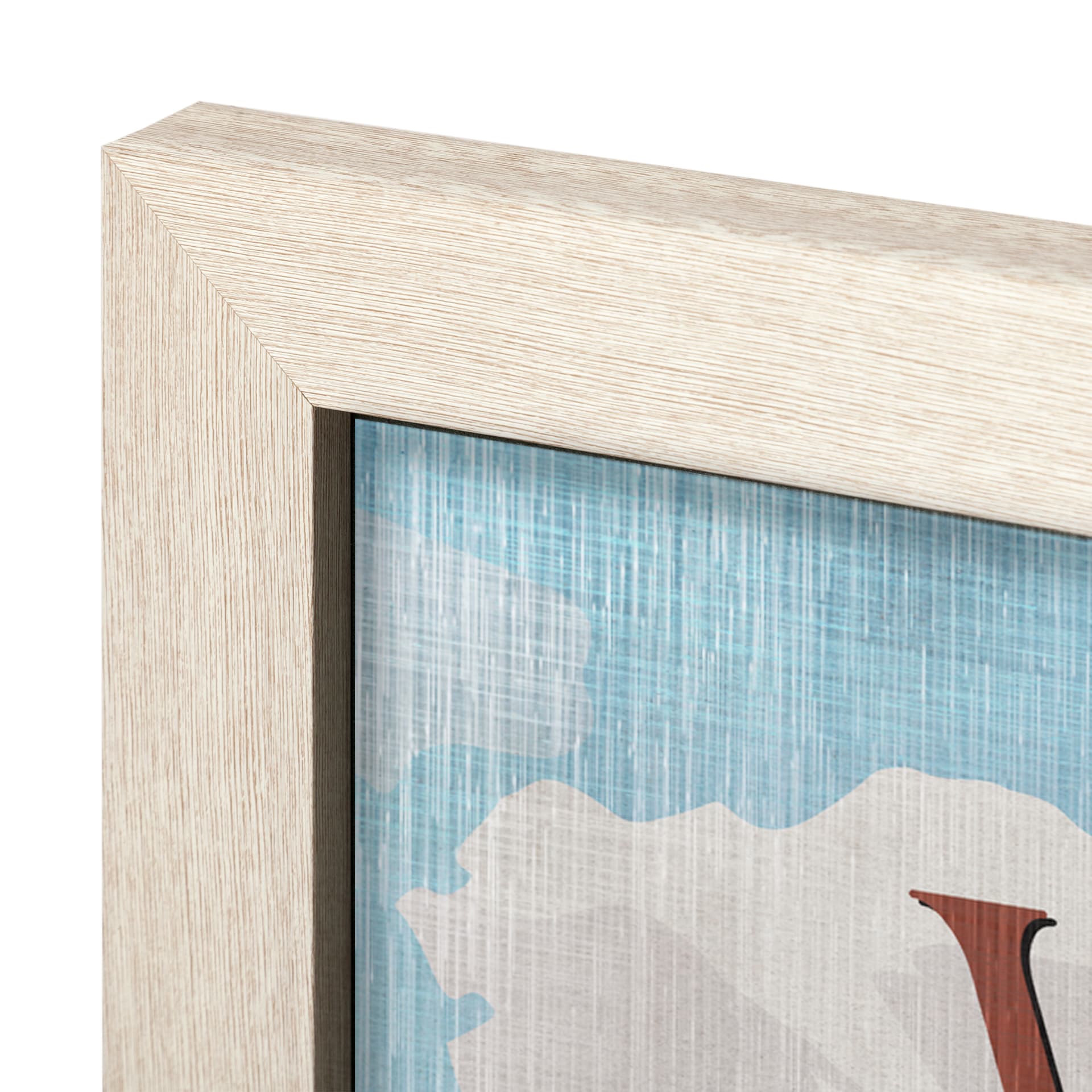 Virginia Go USA (L) by Mercana Studio a Hand Embellished Decograph Framed Art Print — product photograph