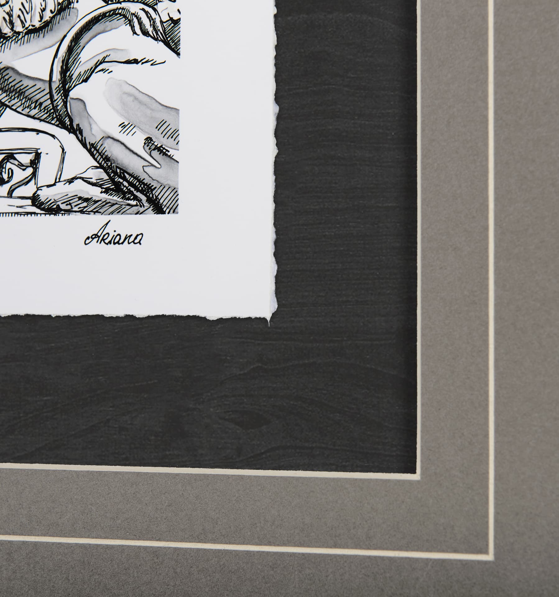 Travel memories III by Natalia a Framed Art Print Matted under Glass — product photograph