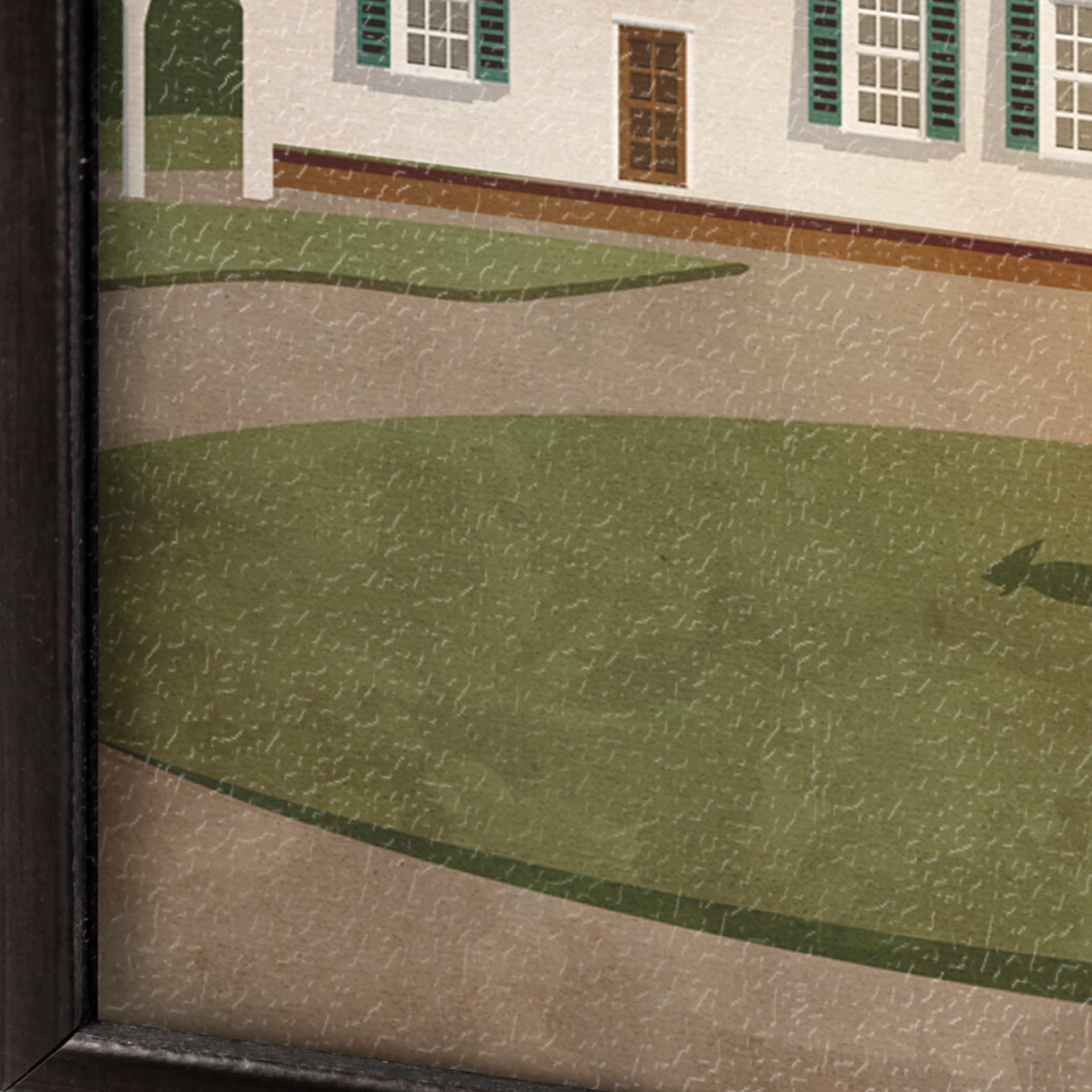 Virginia Go USA (SM) by Mercana Studio a Hand Embellished Decograph Framed Art Print — product photograph