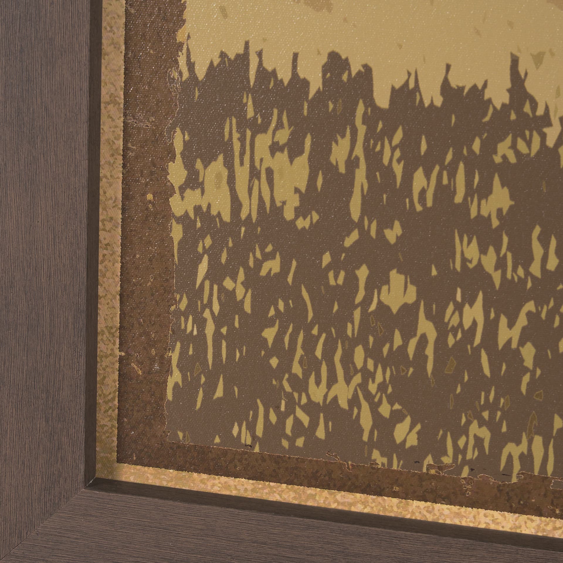 Rustic Type by Tania Bello a Hand Embellished Textured Framed Art Print — product photograph
