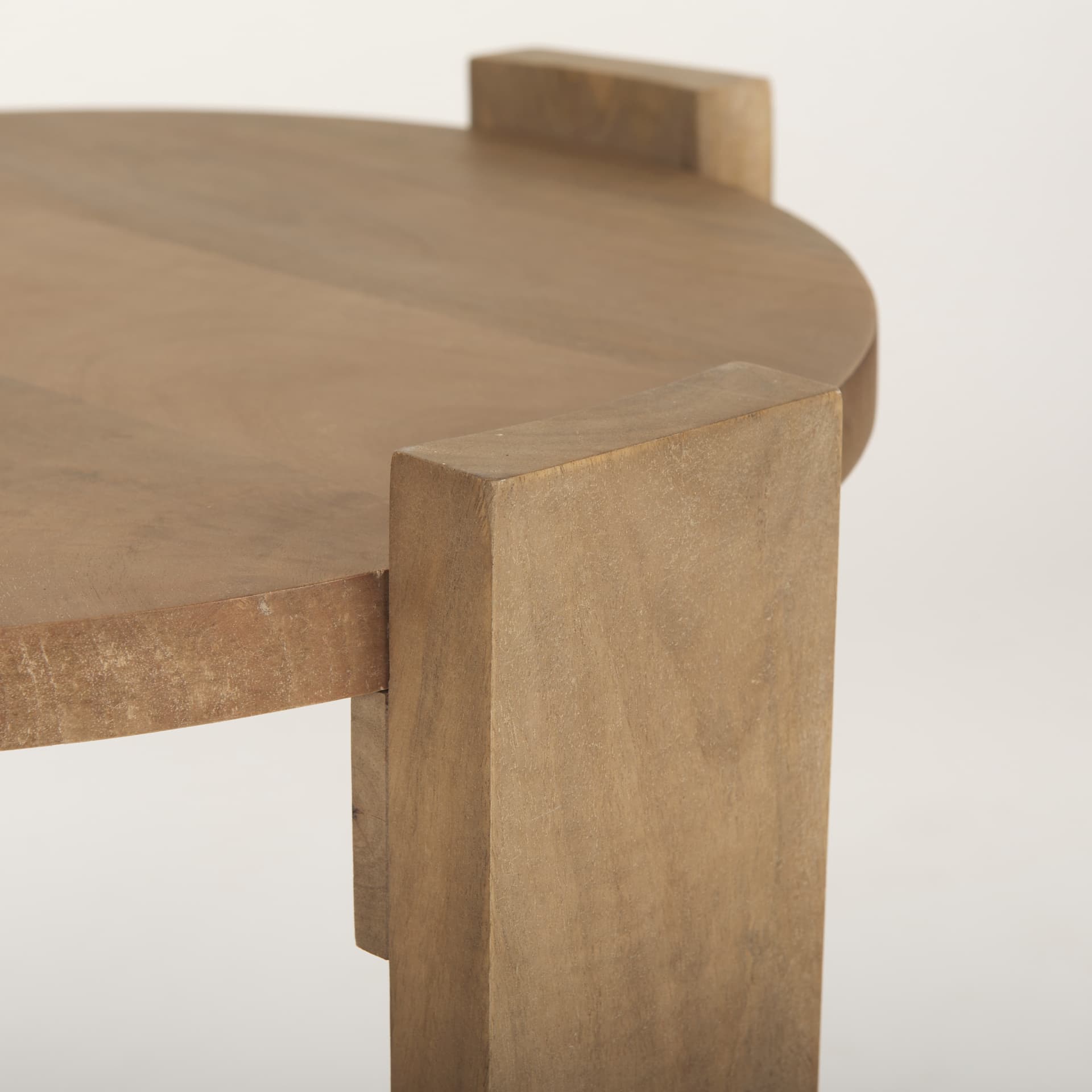 Evelyn Light Brown Round End/Side Table — product photograph