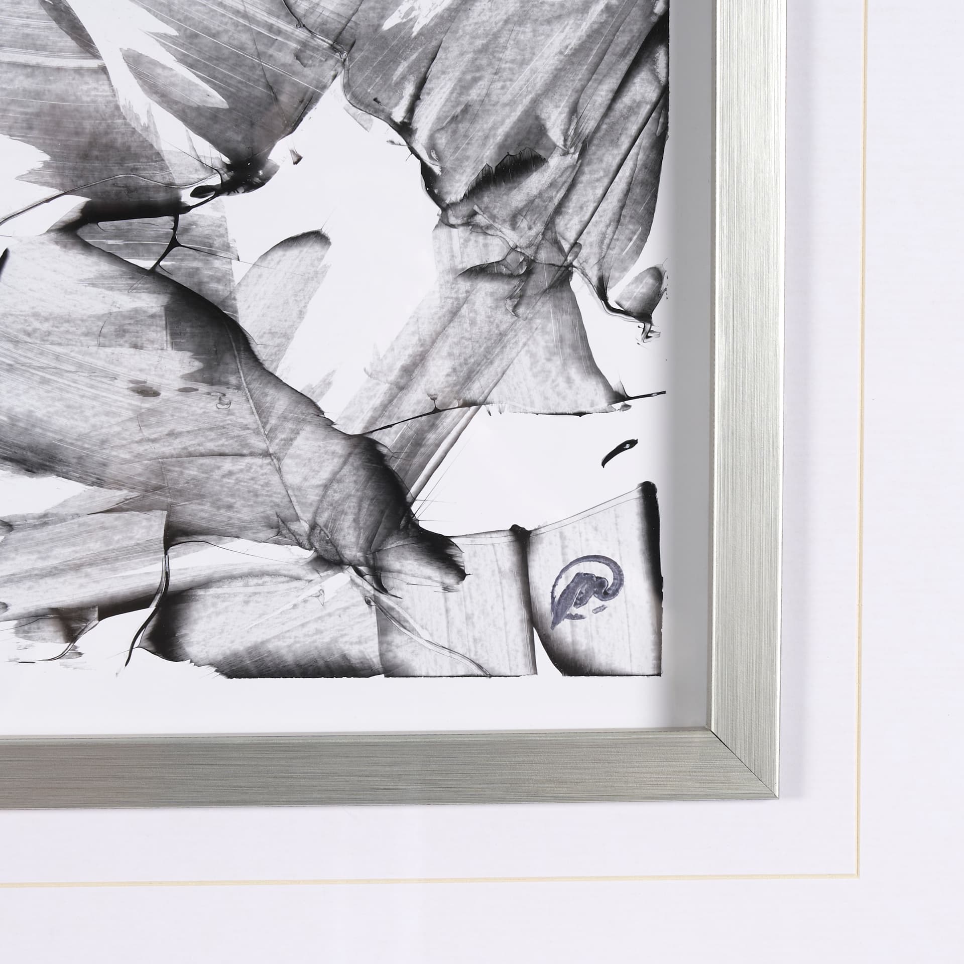 Five Square by Studio M a handmade Original Framed Artwork under Glass — product photograph