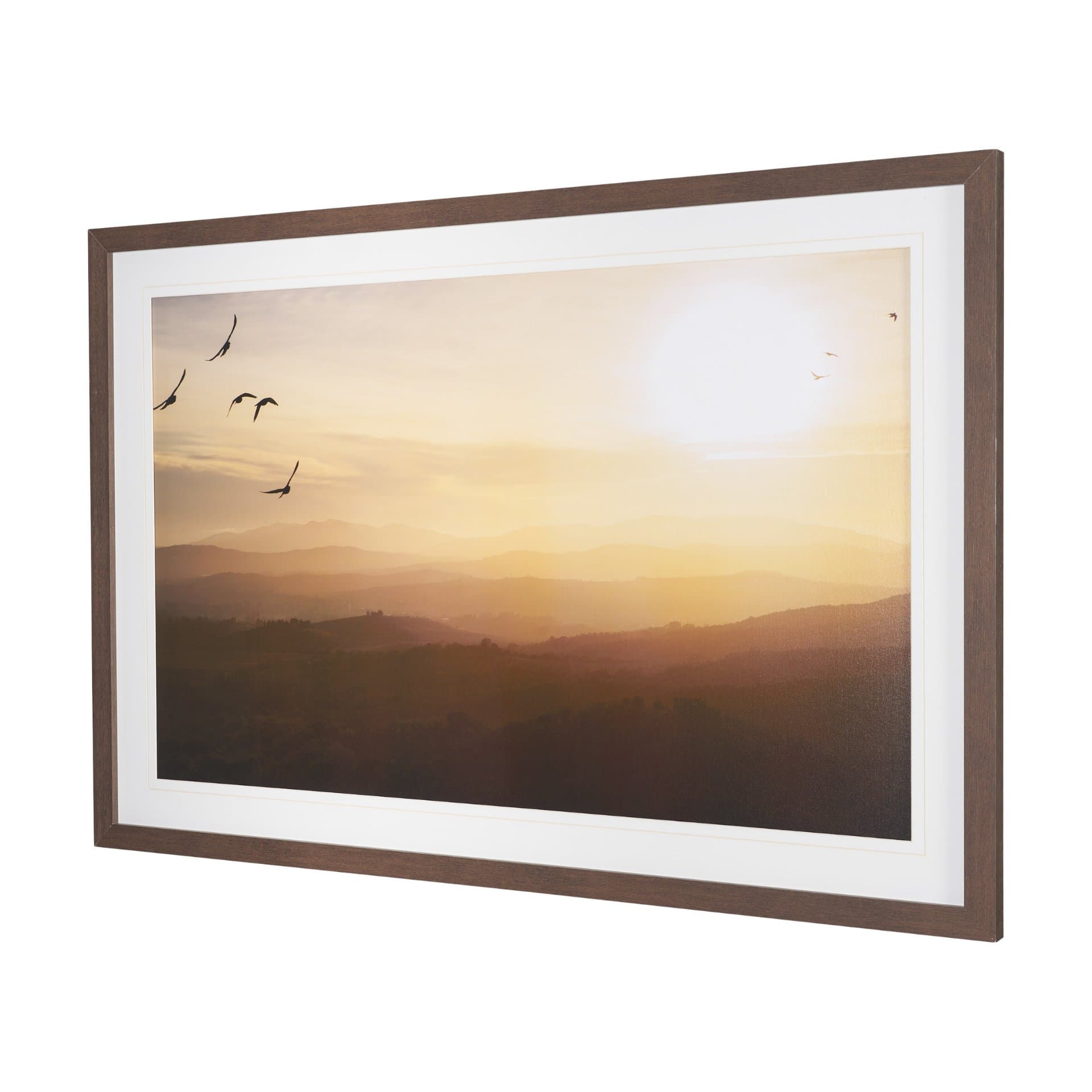 Tuscan View Sunset - Flight by Zaira Zarotti Framed Photo Print Matted under Glass — product photograph