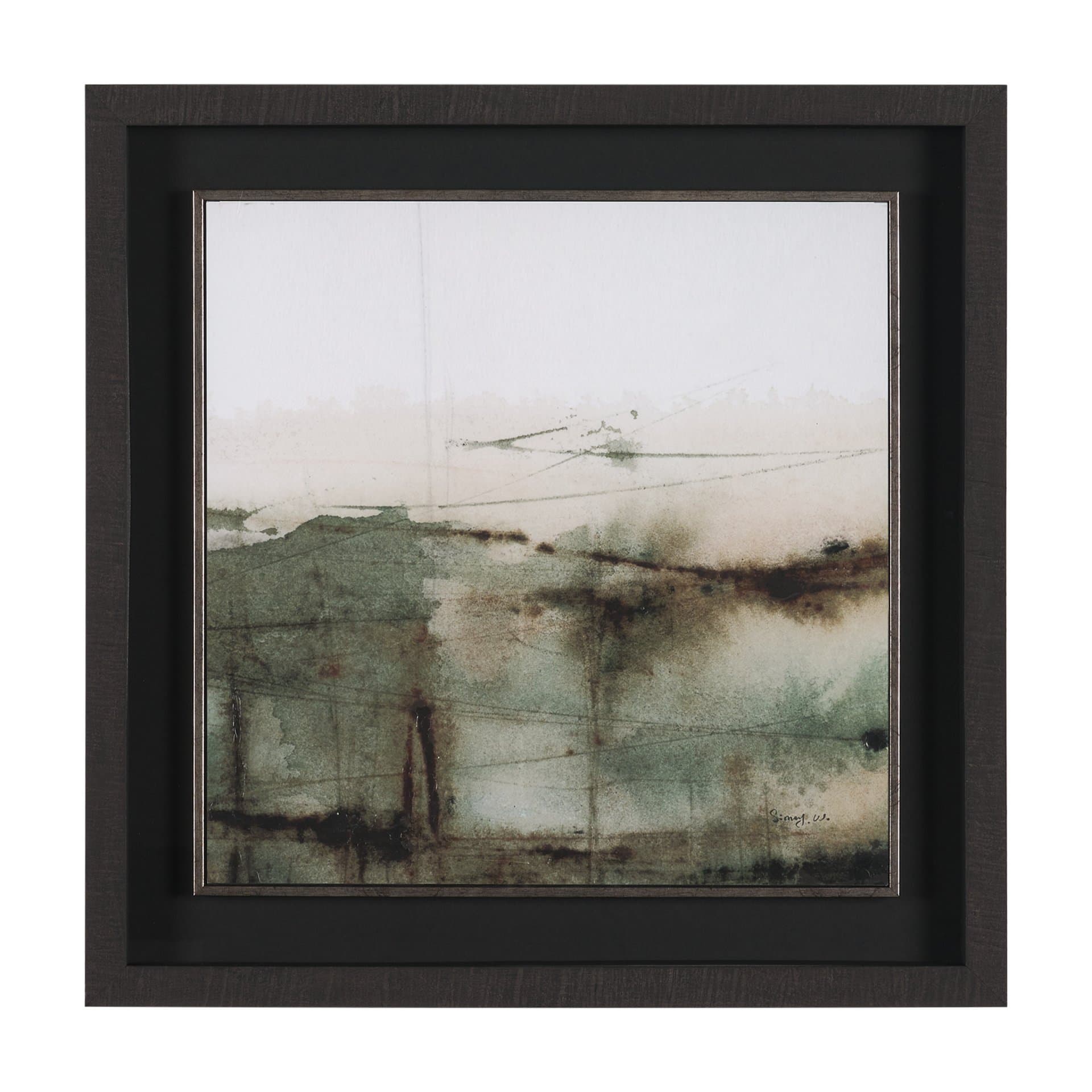 Watercolor Dreamscape II by Mercana Studio a Hand Embellished Framed Watercolor Art Print under Glas — product photograph