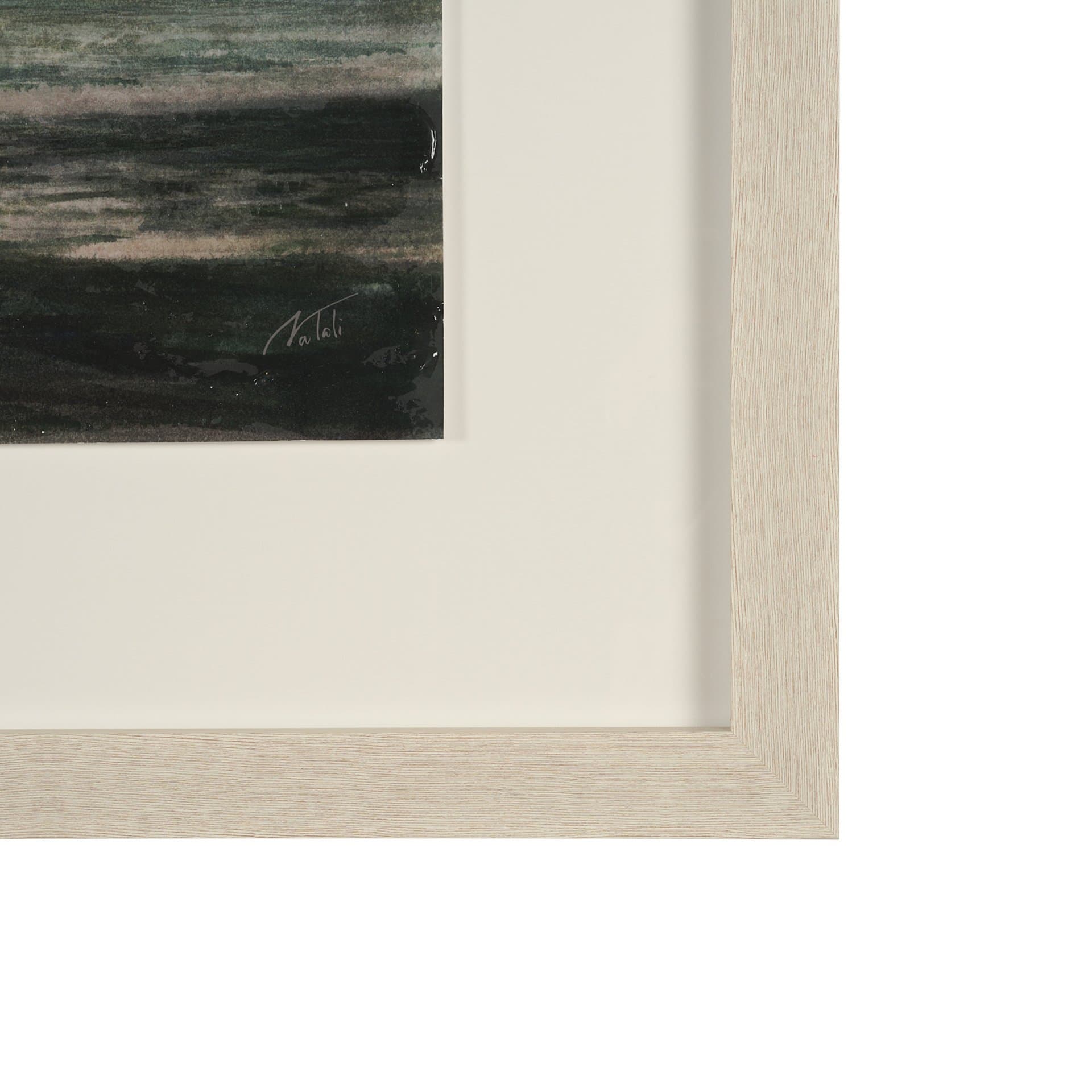 Coastal Splendor II by Mercana Studio Hand Embelished Framed Artwork Matted under Glass — product photograph