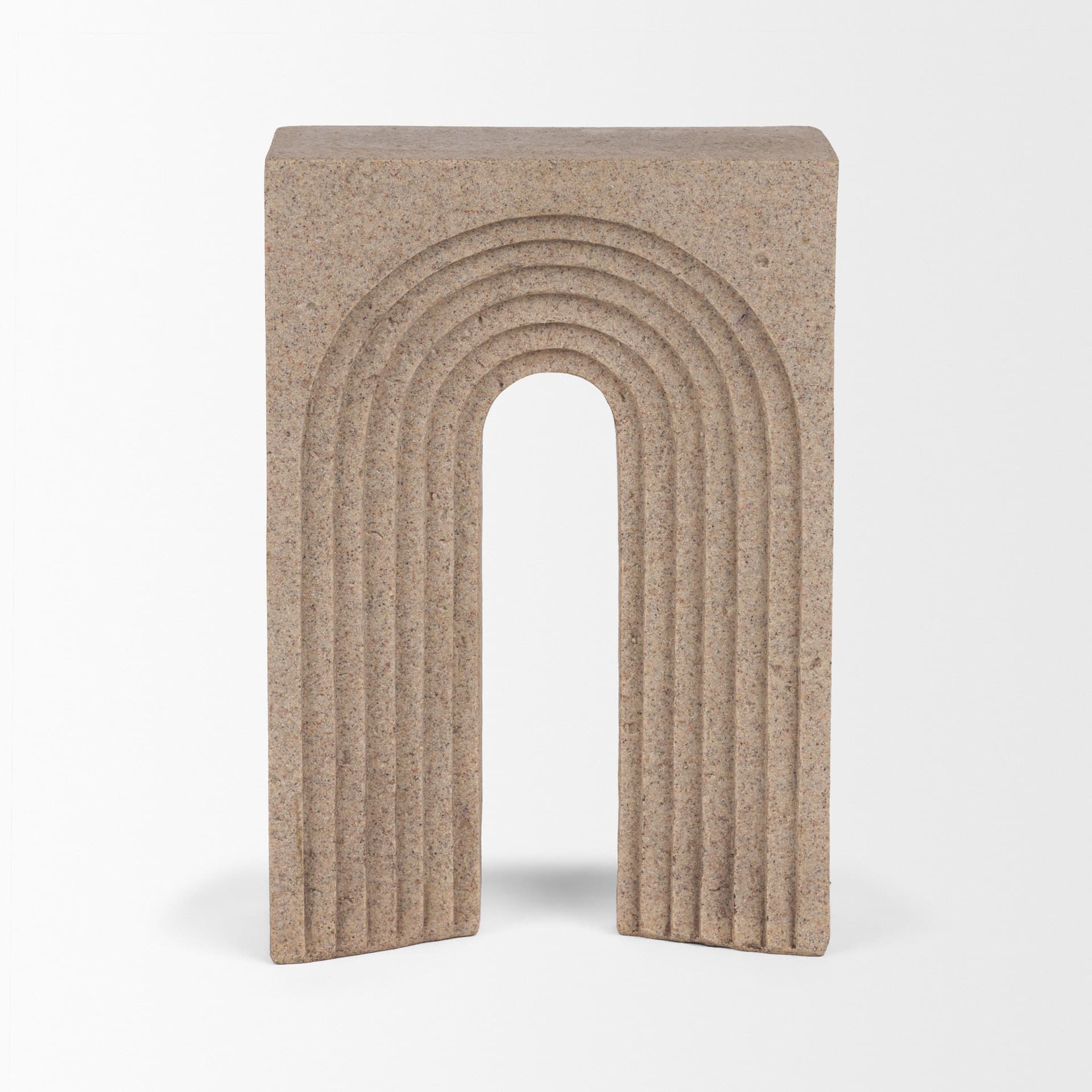 Kacia Resin Textured SandStone Decorative Object — product photograph