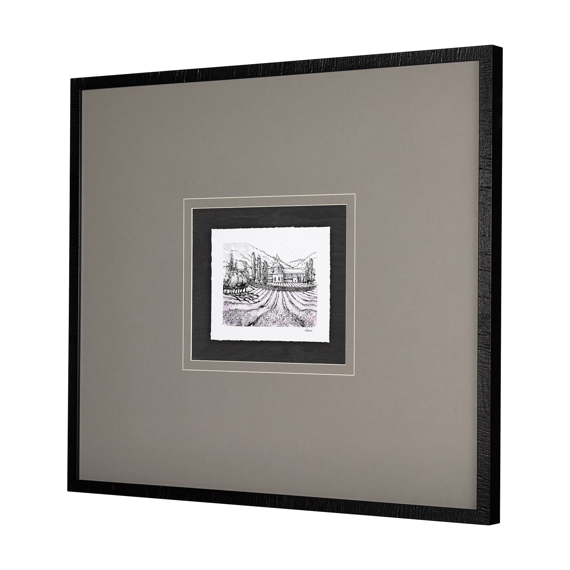 Travel memories II by Natalia a Framed Art Print Matted under Glass — product photograph