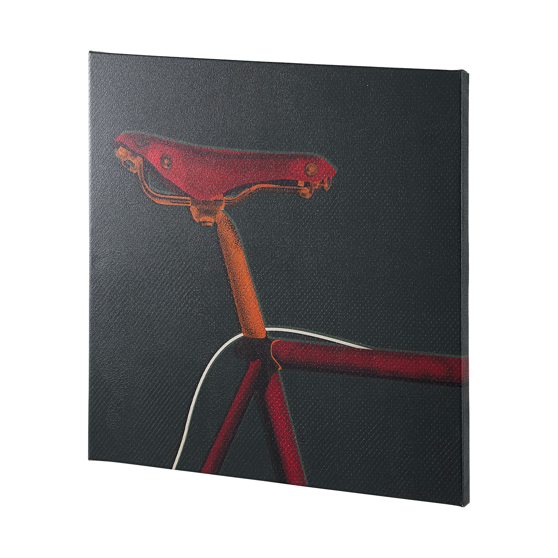 Bike Saddle Green by Alarm a Hand Embellished Textured Canvas — product photograph