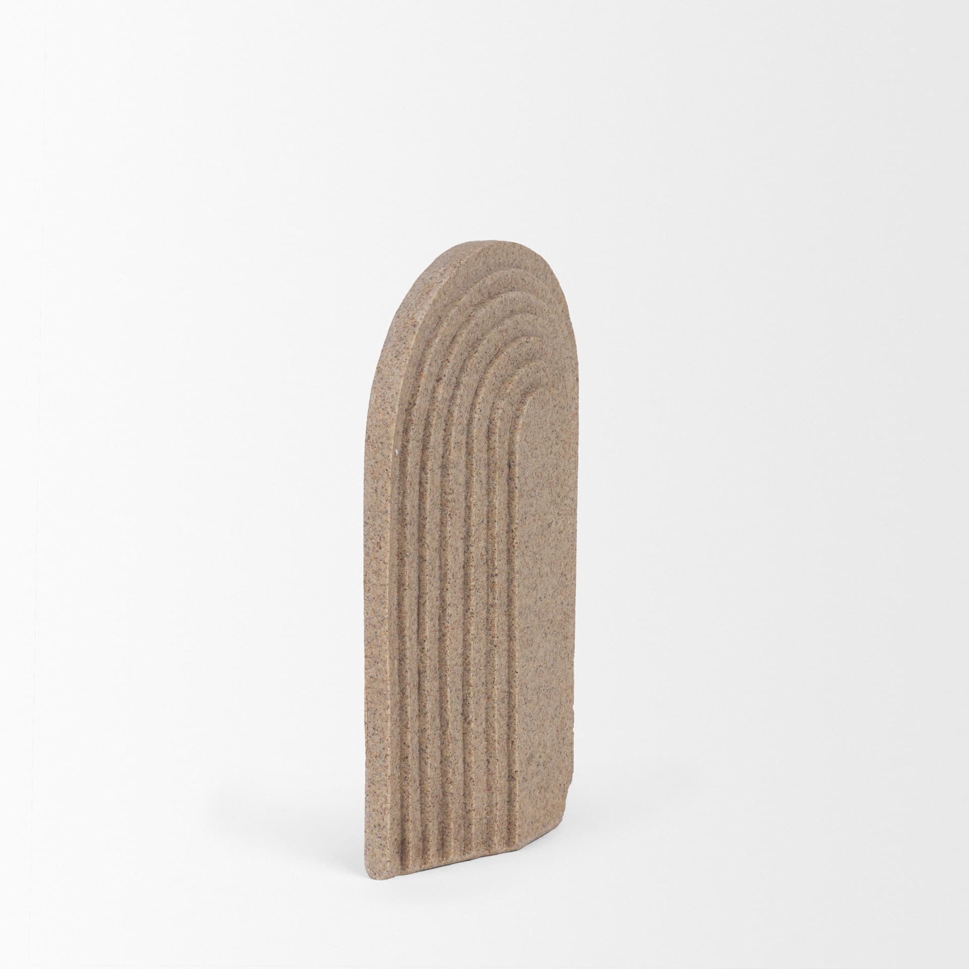 Kael Resin Textured Concrete Gray Decorative Object — product photograph