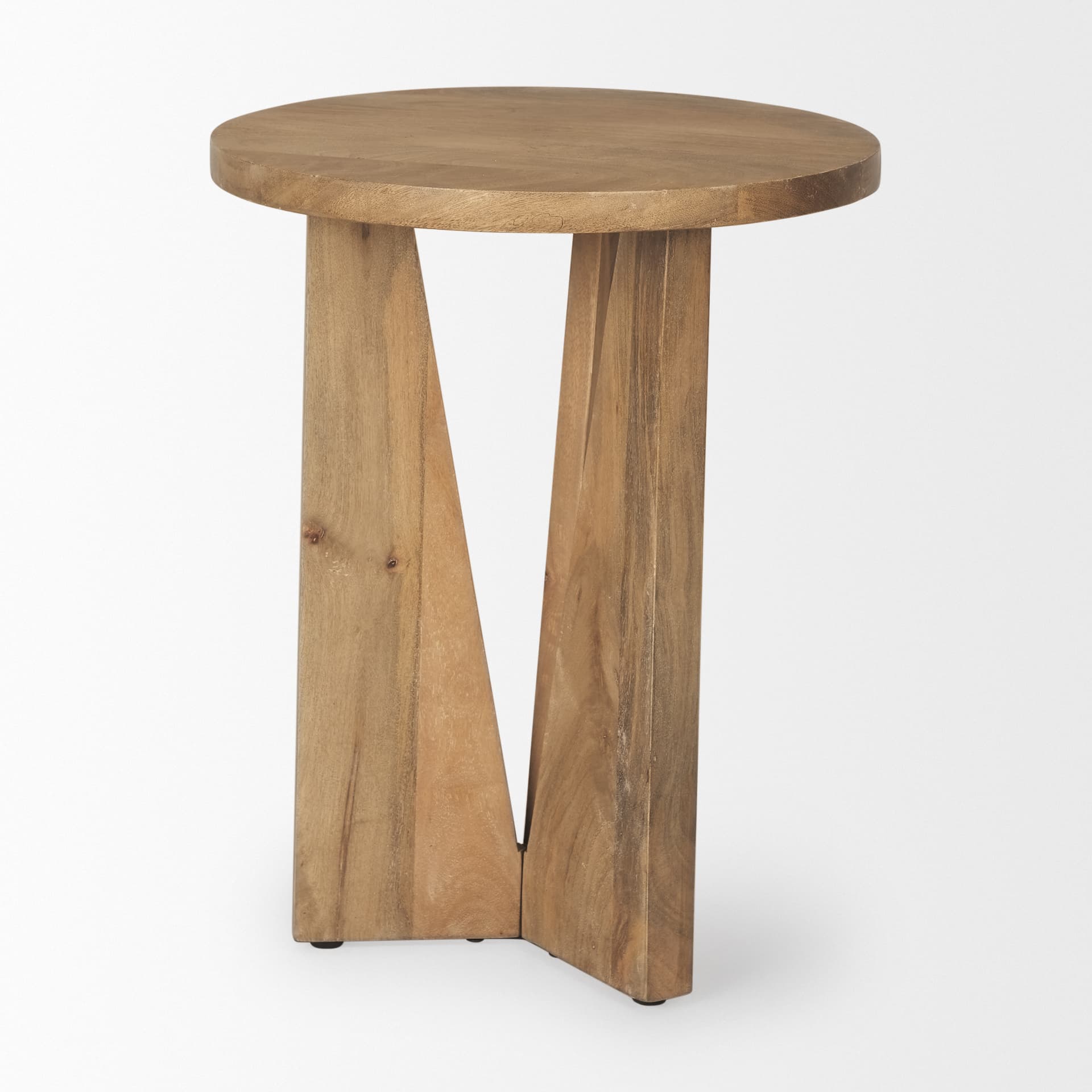 Mattius Light Wood Accent Table — product photograph