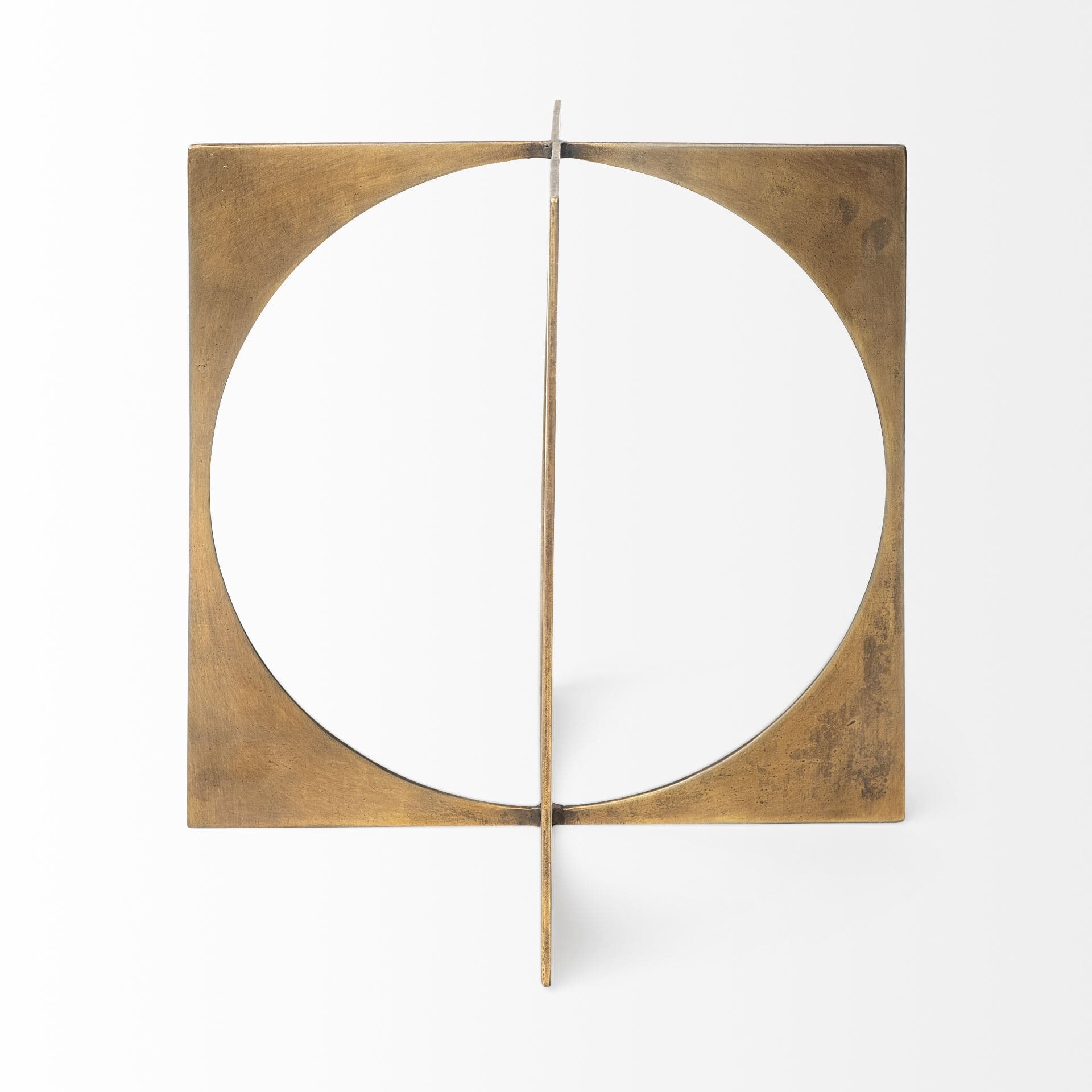 Lima II (Large) 10L x 10W Gold Geometric Decorative Object — product photograph