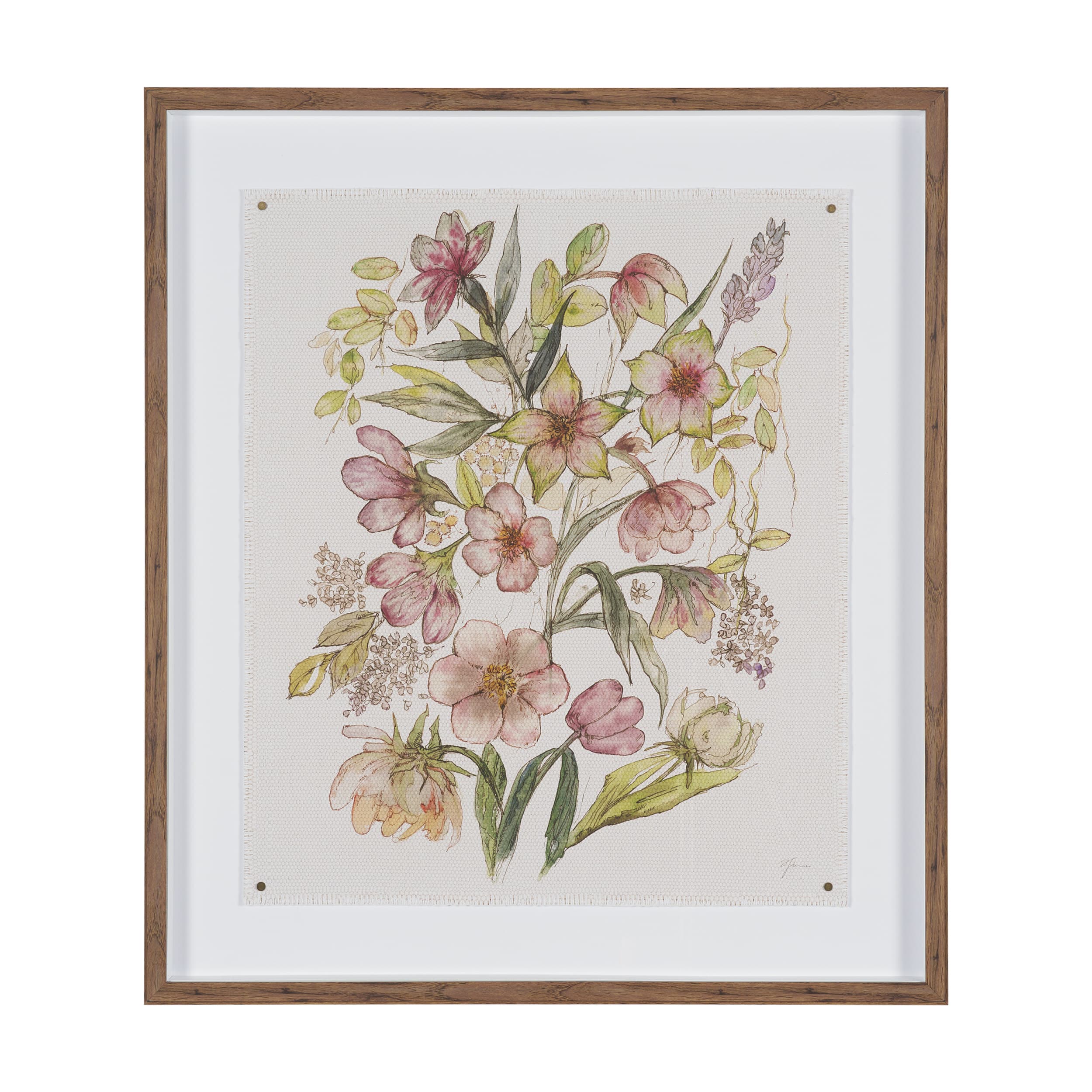 Atelier des Fleurs II by Mercana Studio Framed Artwork Matted under Glass — product photograph