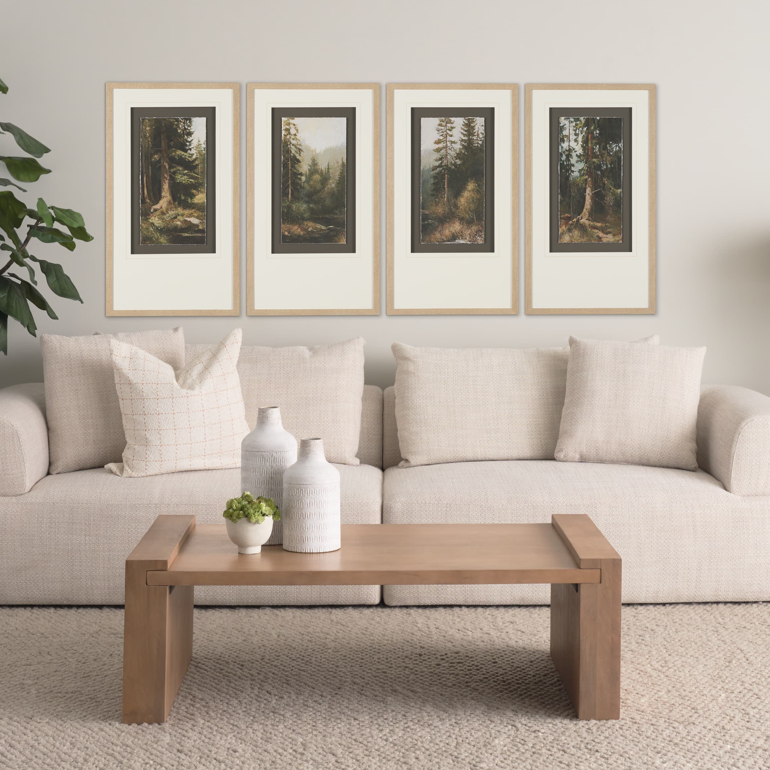Heart of the Forest III by Mercana Studio Textured Framed Artwork Matted under Glass — product photograph