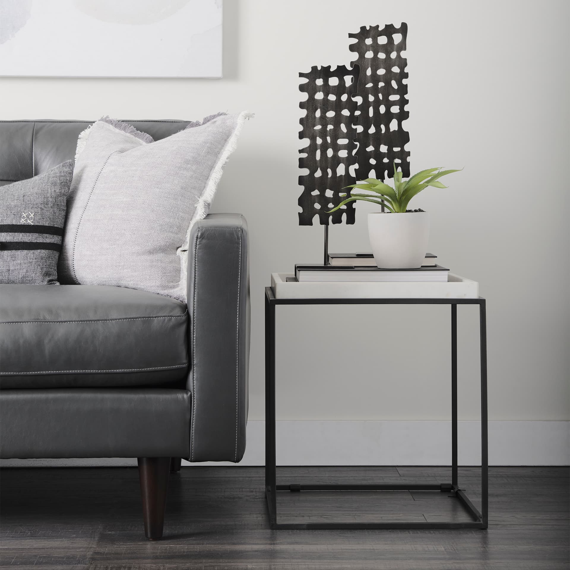 Shaw II (Large) 5L x 3W Gray Rectangular Decorative Object — product photograph