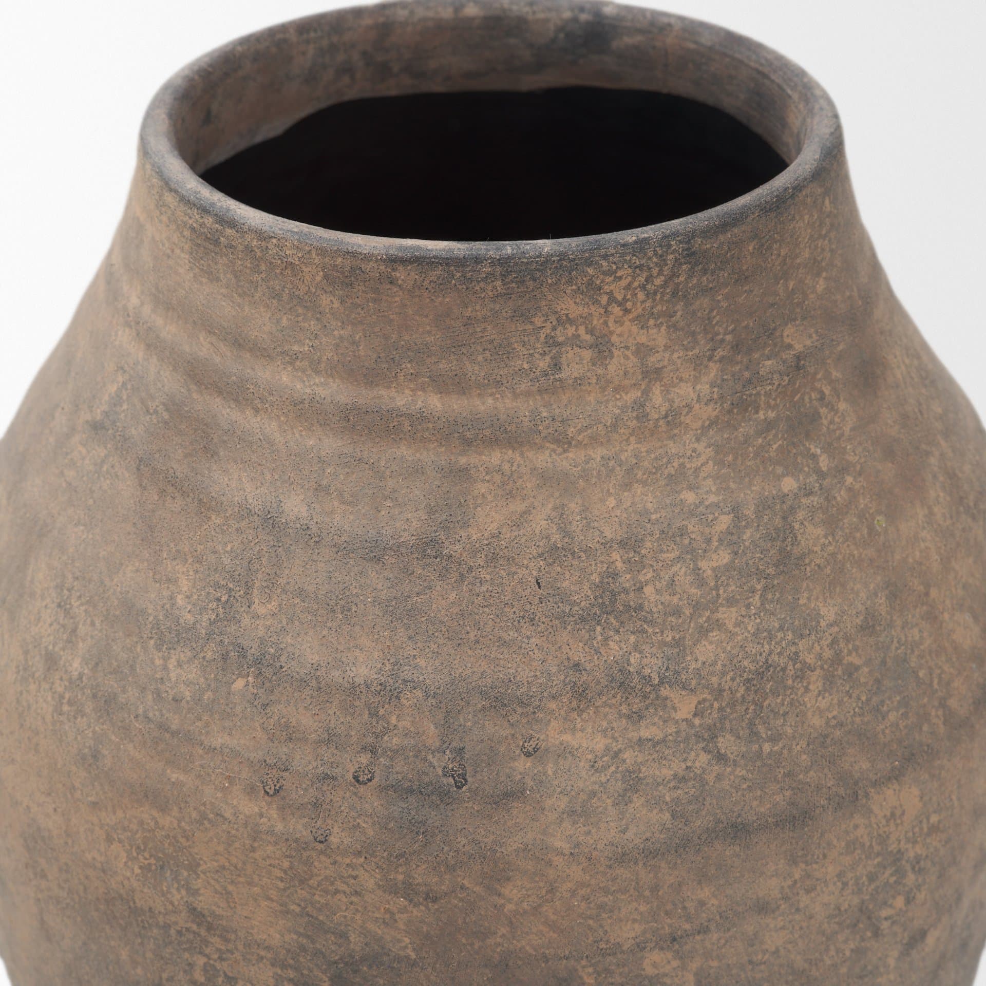 Cotto 13.2H Weathered Wide Mouth Terracotta Urn Vase — product photograph