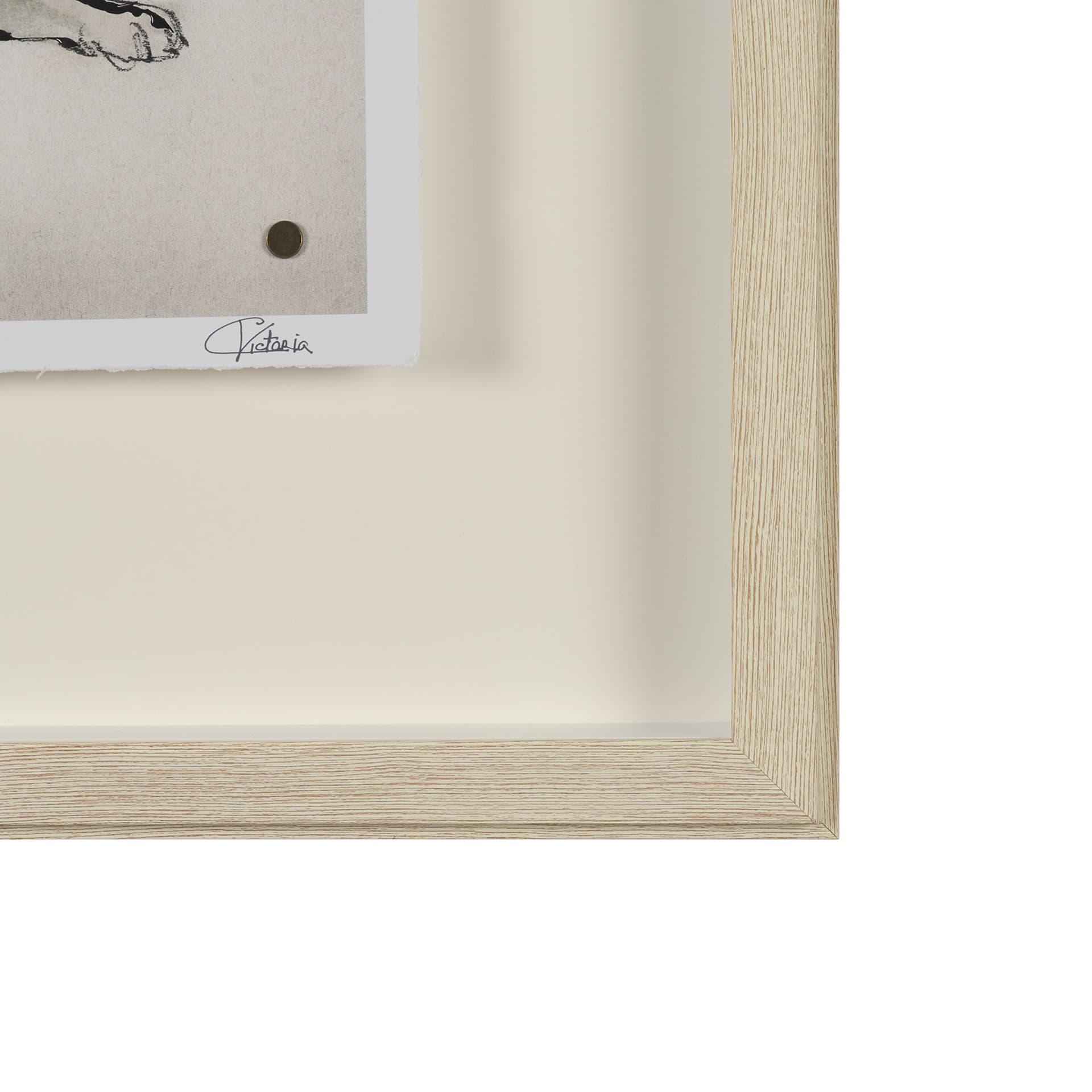Playful Pup III by Mercana Studio Hand Embelished Framed Artwork Matted under Glass — product photograph